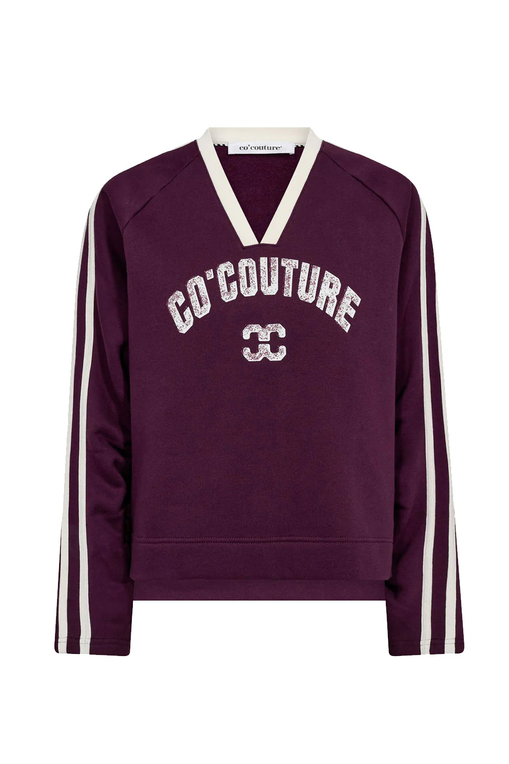 CO´COUTURE - BATUCC COCO V-SWEAT - PLUM