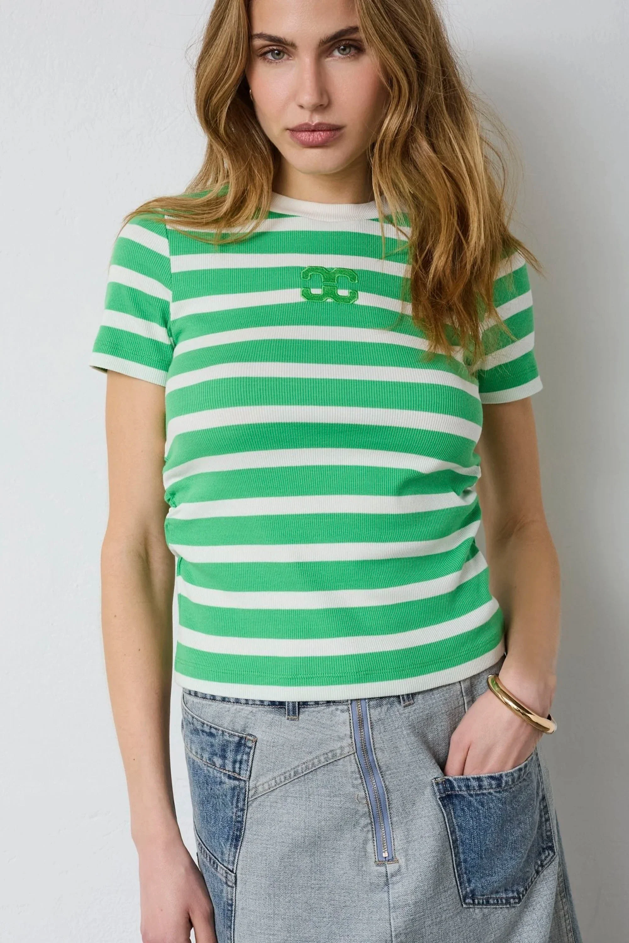 CO´COUTURE - GRANNYCC GATHERING STRIPE TEE - Image 2