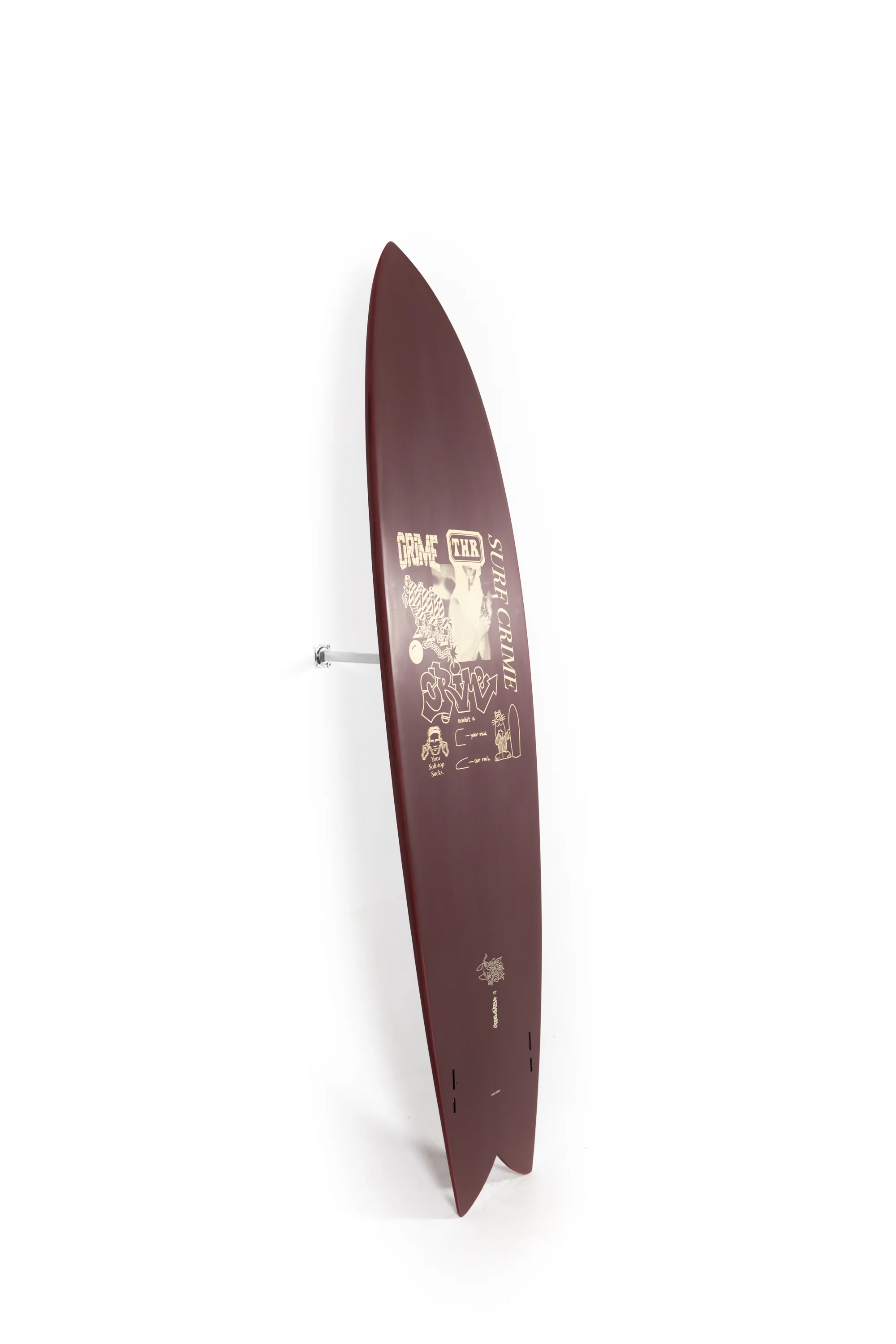 Crime Surfboards - LONG FISH - OX BLOOD SYNDICATE - 7'5" x 22.2" x 2.8" x 52.38L - Image 9