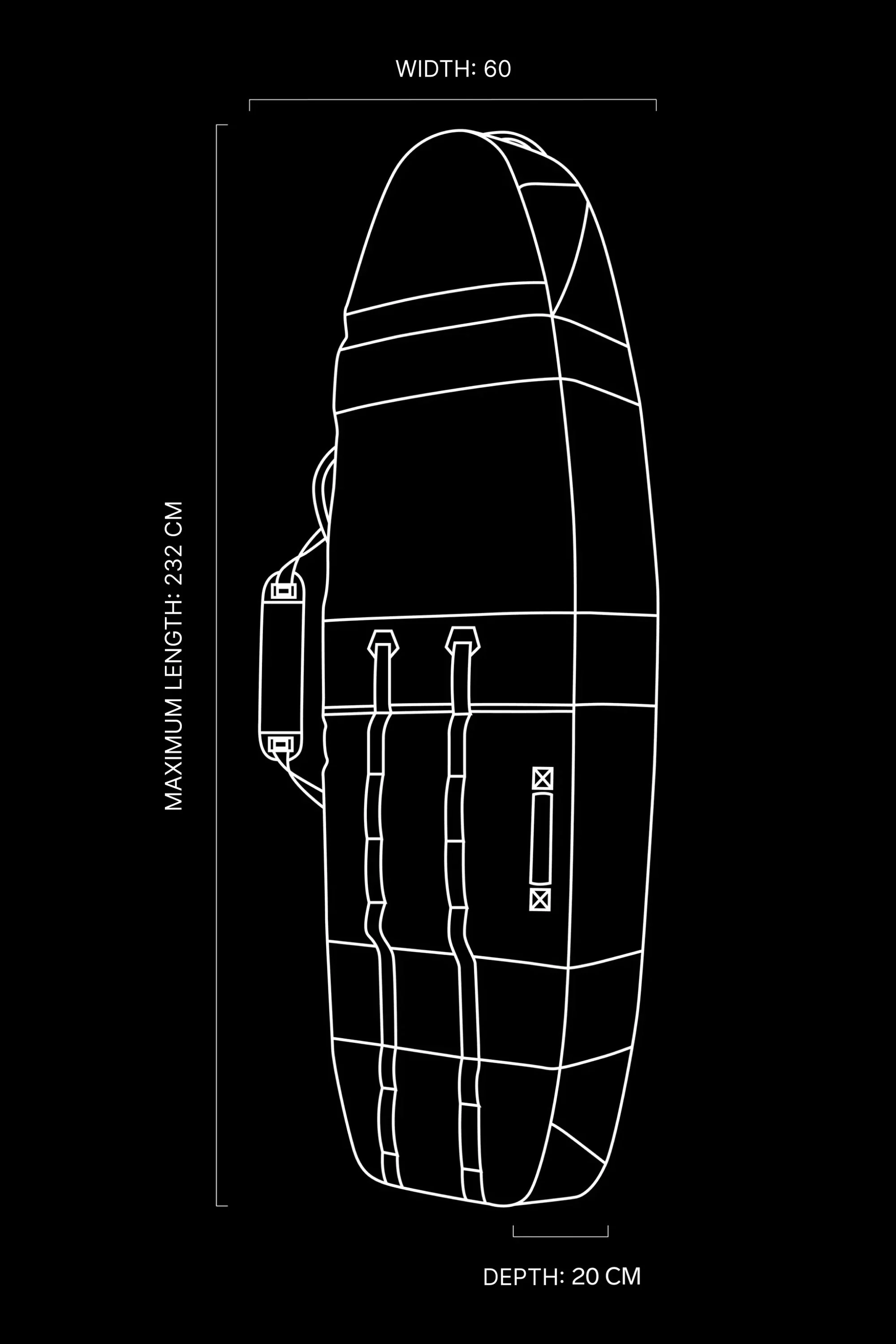 Db - SURF PRO COFFIN 3-4 BOARDS MID 7´6 - Image 11