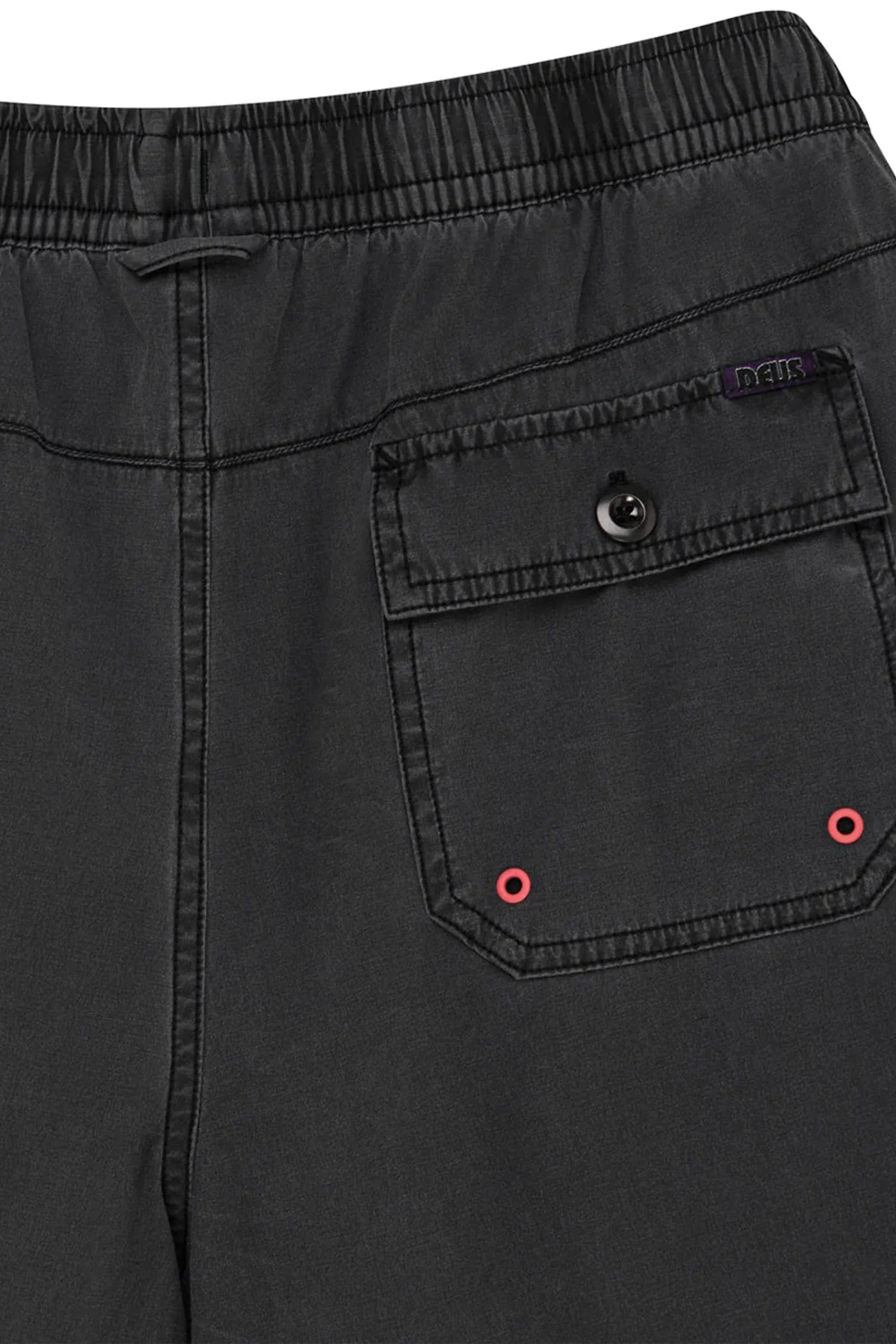 DEUS - SANDBAR GARMENT DYED MESH SHORT - ANTHRACITE - Image 6