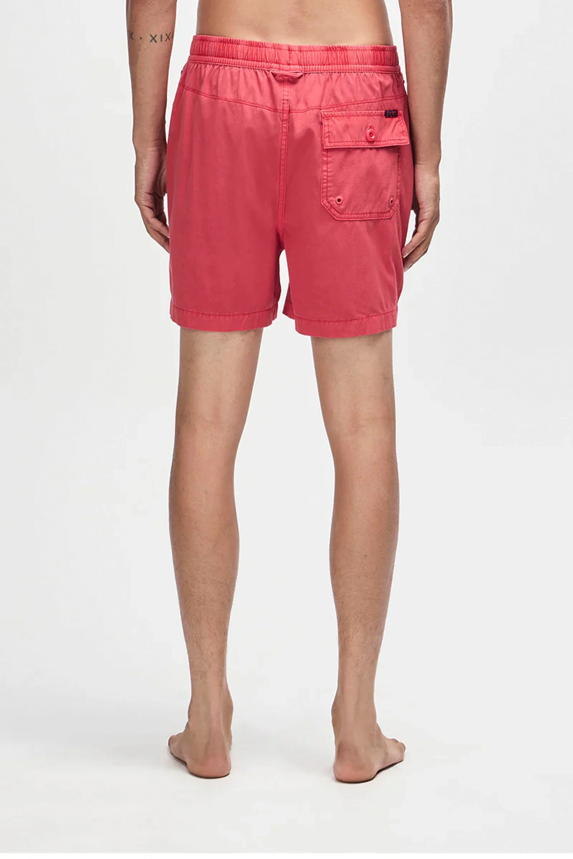 DEUS - SANDBAR GARMENT DYED MESH SHORT - MELON RED - Image 2
