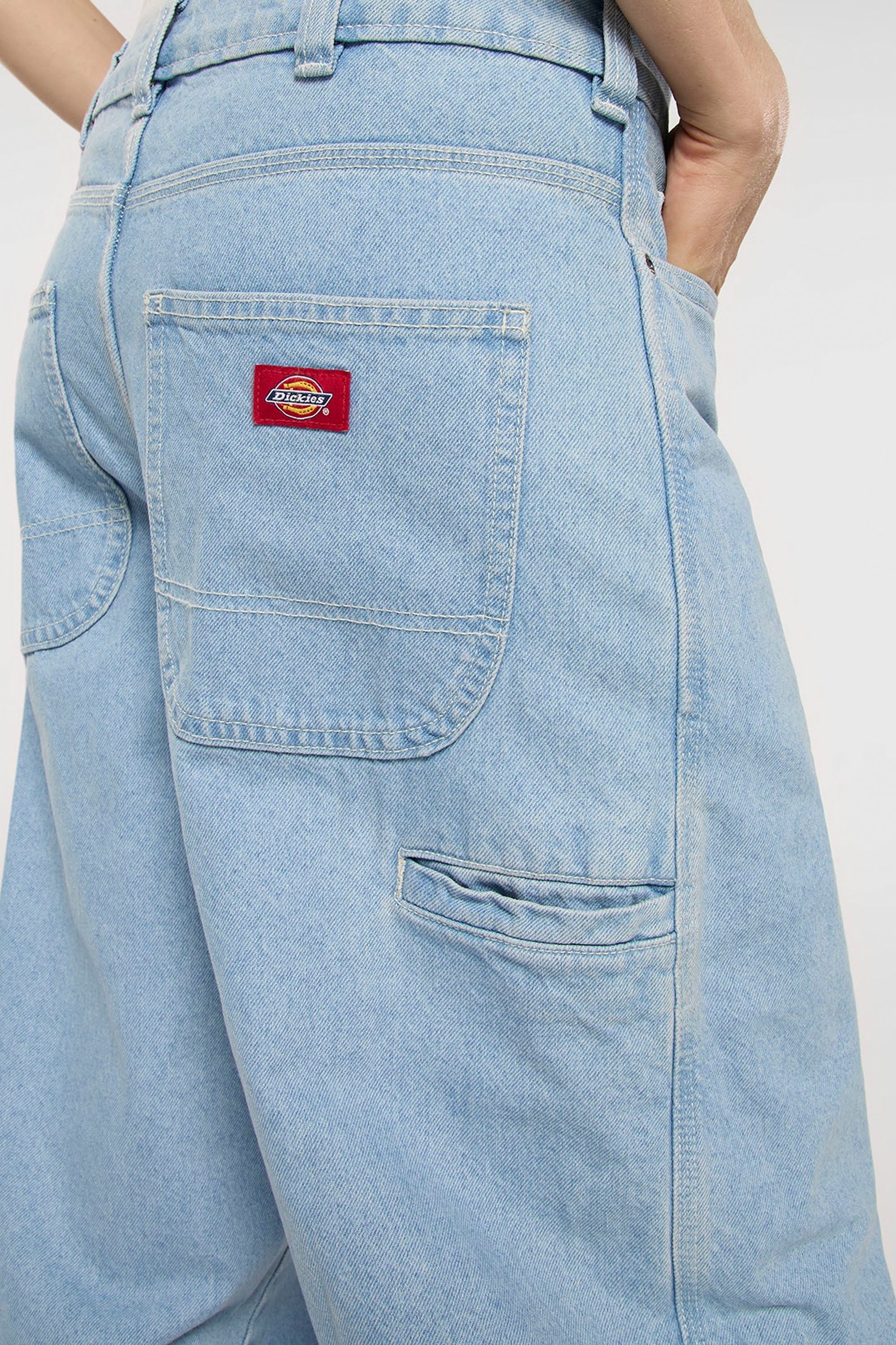 DICKIES - 957 LOOSE TAPERED WORK JEAN - VINTAGE AGED BLUE - Image 5