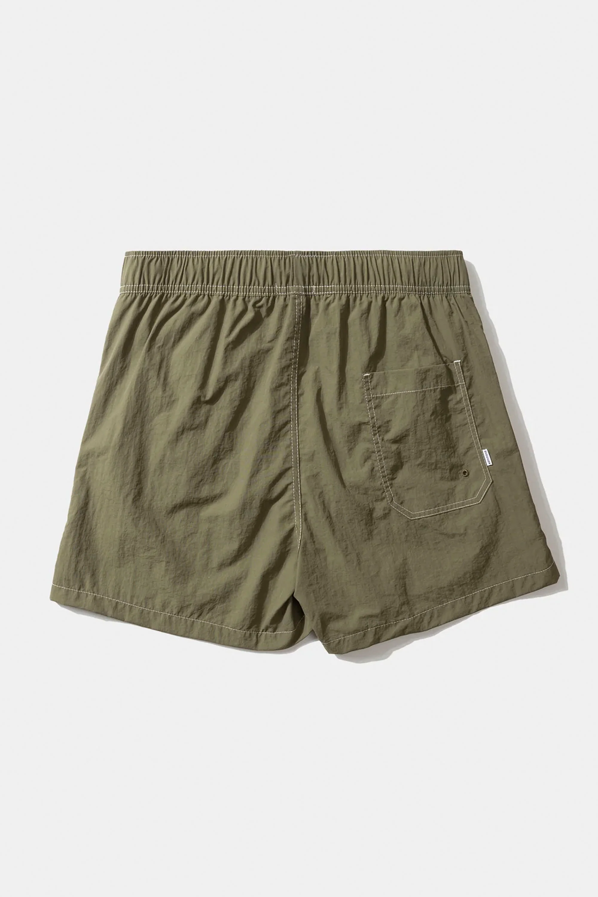 EDMMOND - MINI LOGO BOARDSHORT - PLAIN KHAKI - Image 2