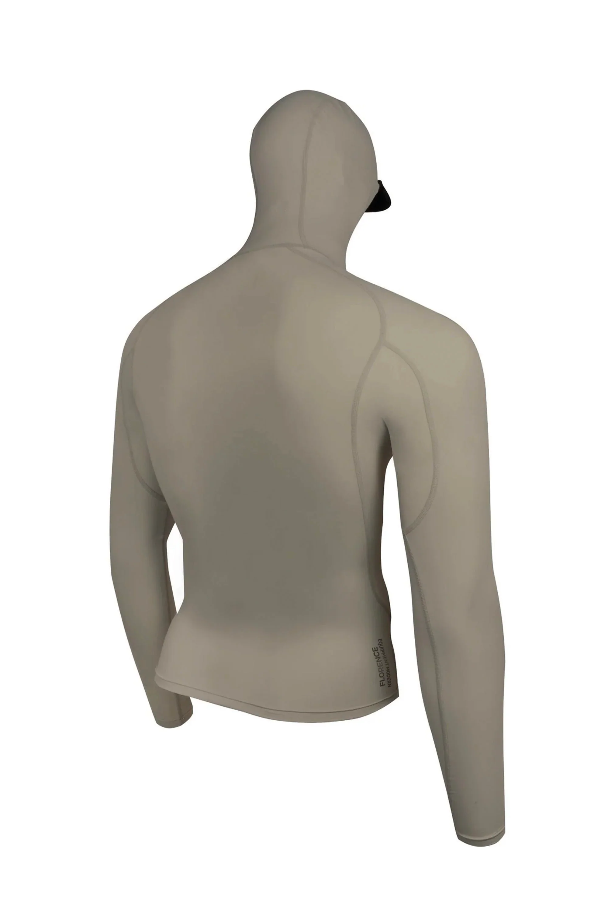 FLORENCE MARINE X - LONG SLEEVE HOODED RASHGUARD - MOSS GREY - Image 2