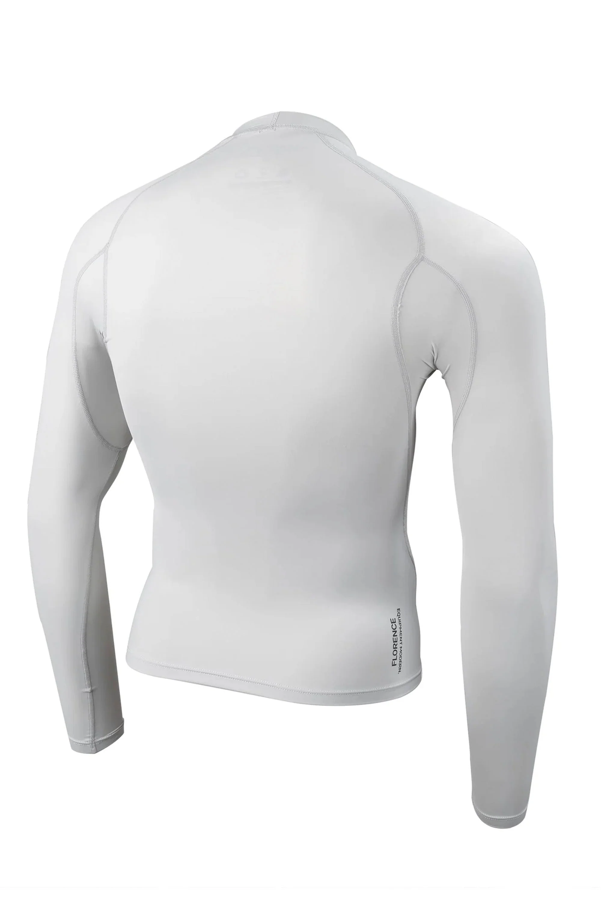 FLORENCE MARINE X - LONG SLEEVE RASHGUARD - SILVER - MAN - Image 2