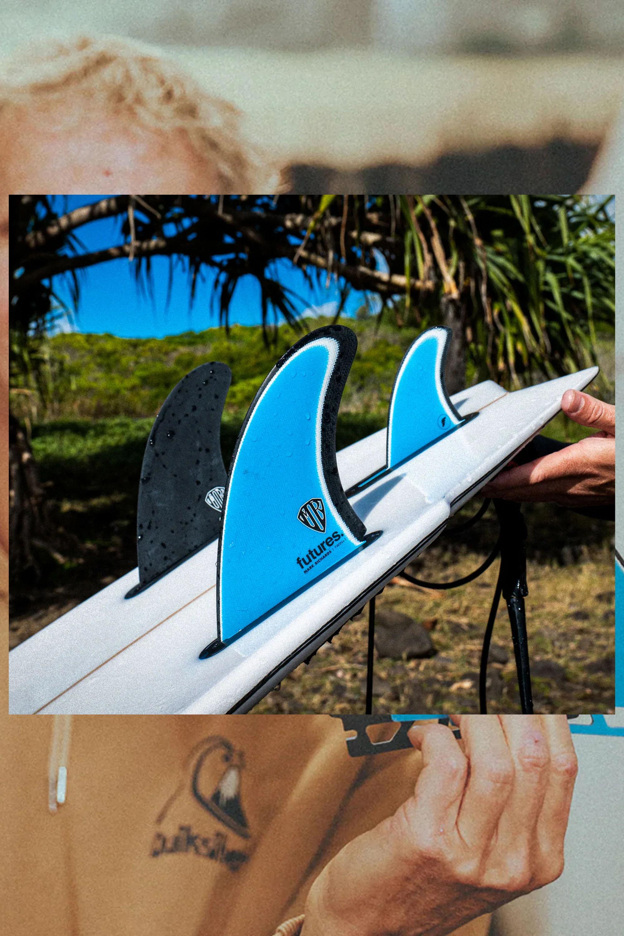 FUTURES - MARK RICHARDS TWIN - FIBERGLASS - 2+1FINS - Image 3