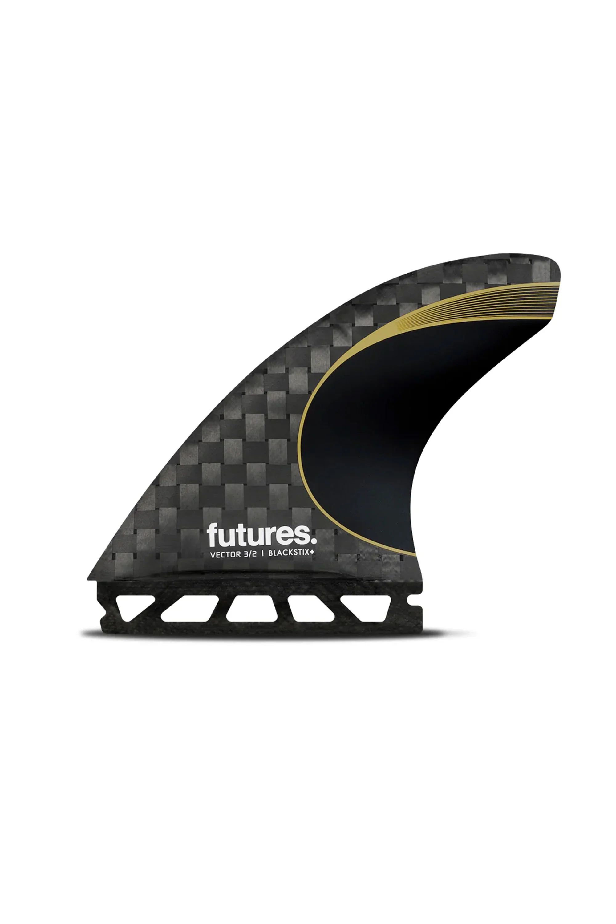 FUTURES - VECTOR 3/2 BLACKSTIX GOLD - M - 3FINS