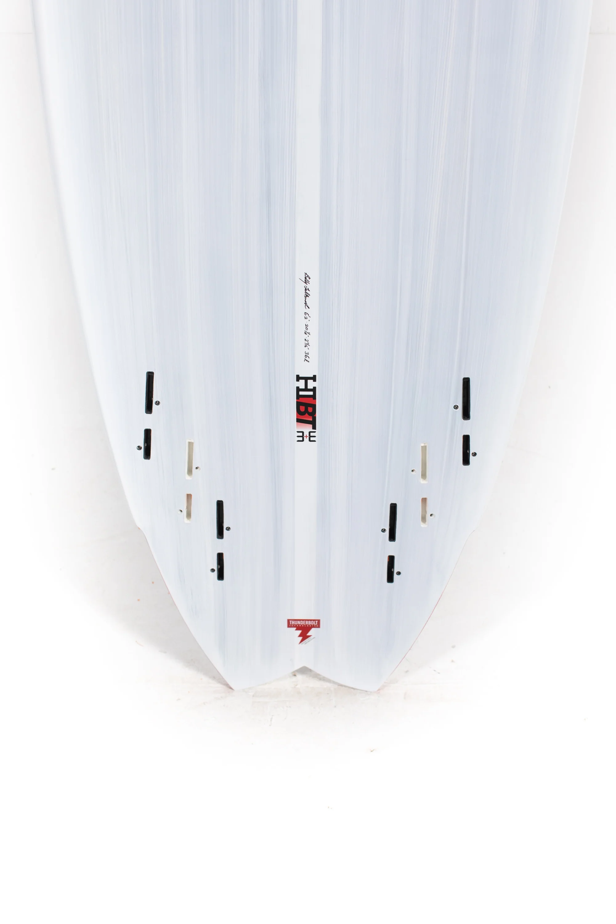 Harley Ingleby Surfboards - HIBT 3+3 - CANDY WHITE - Thunderbolt Red - 6'2" x 20 1/4 x 2 11/16 - 36L - Image 8