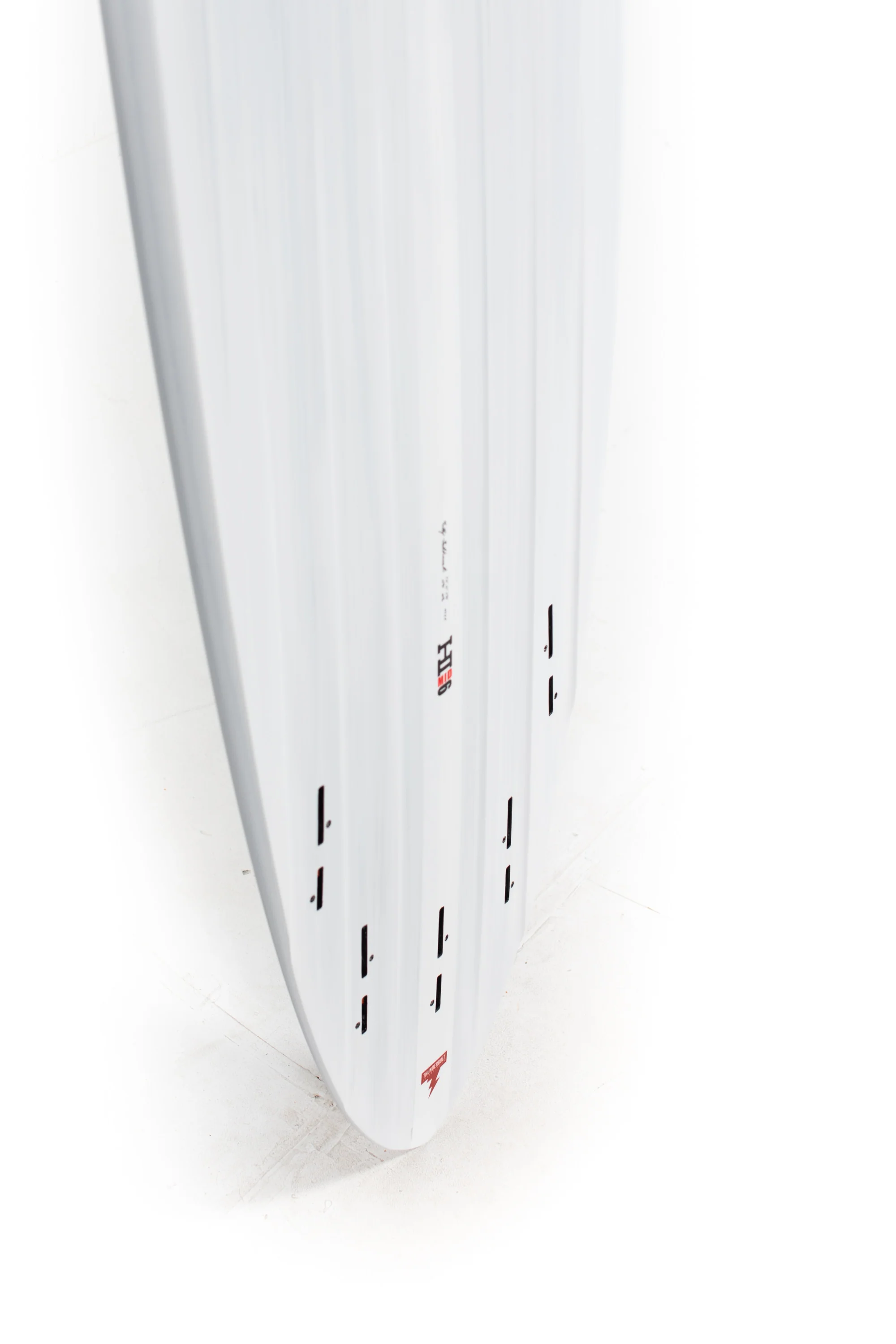 Harley Ingleby Surfboards - Mid 6 - Candy White - Thunderbolt Black - 7'6" x 21 x 2 3/4 - 47.9L - Image 10