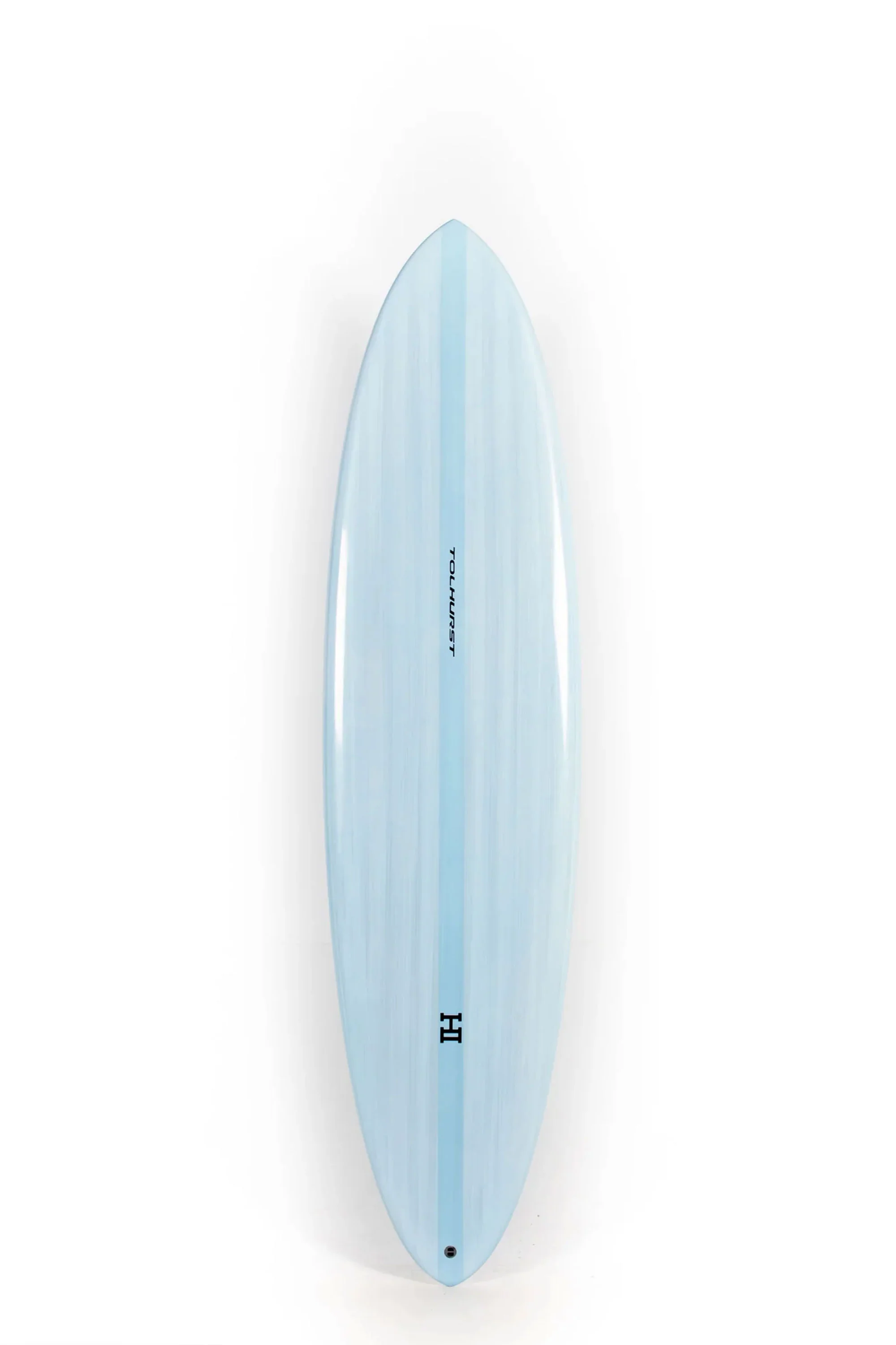 Harley Ingleby Surfboards - Mid 6 - Light Blue - Thunderbolt Red - 7'6" x 21 x 2 3/4 - 47.9L