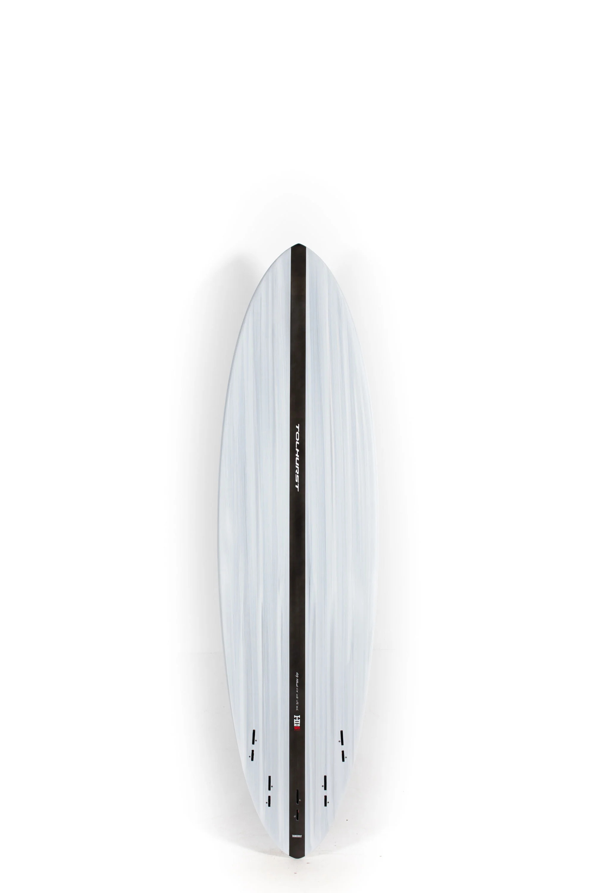 Harley Ingleby Surfboards - Mid 6 Mini - Gray Carbon - Thunderbolt Black - 6'8" x 20 1/4 x 2 11/16 x 39L - Image 2