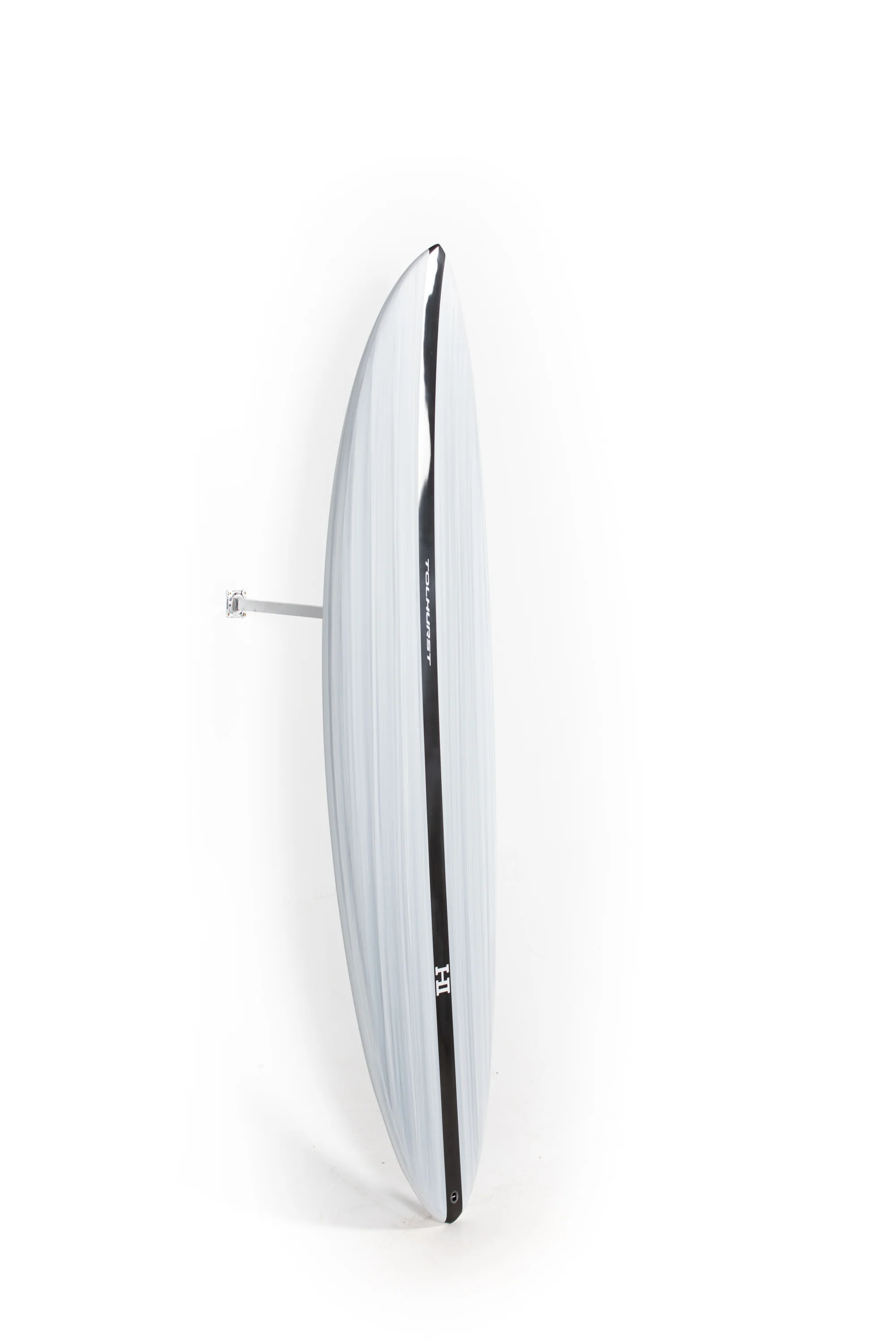 Harley Ingleby Surfboards - Mid 6 Mini - Gray Carbon - Thunderbolt Black - 6'8" x 20 1/4 x 2 11/16 x 39L - Image 5