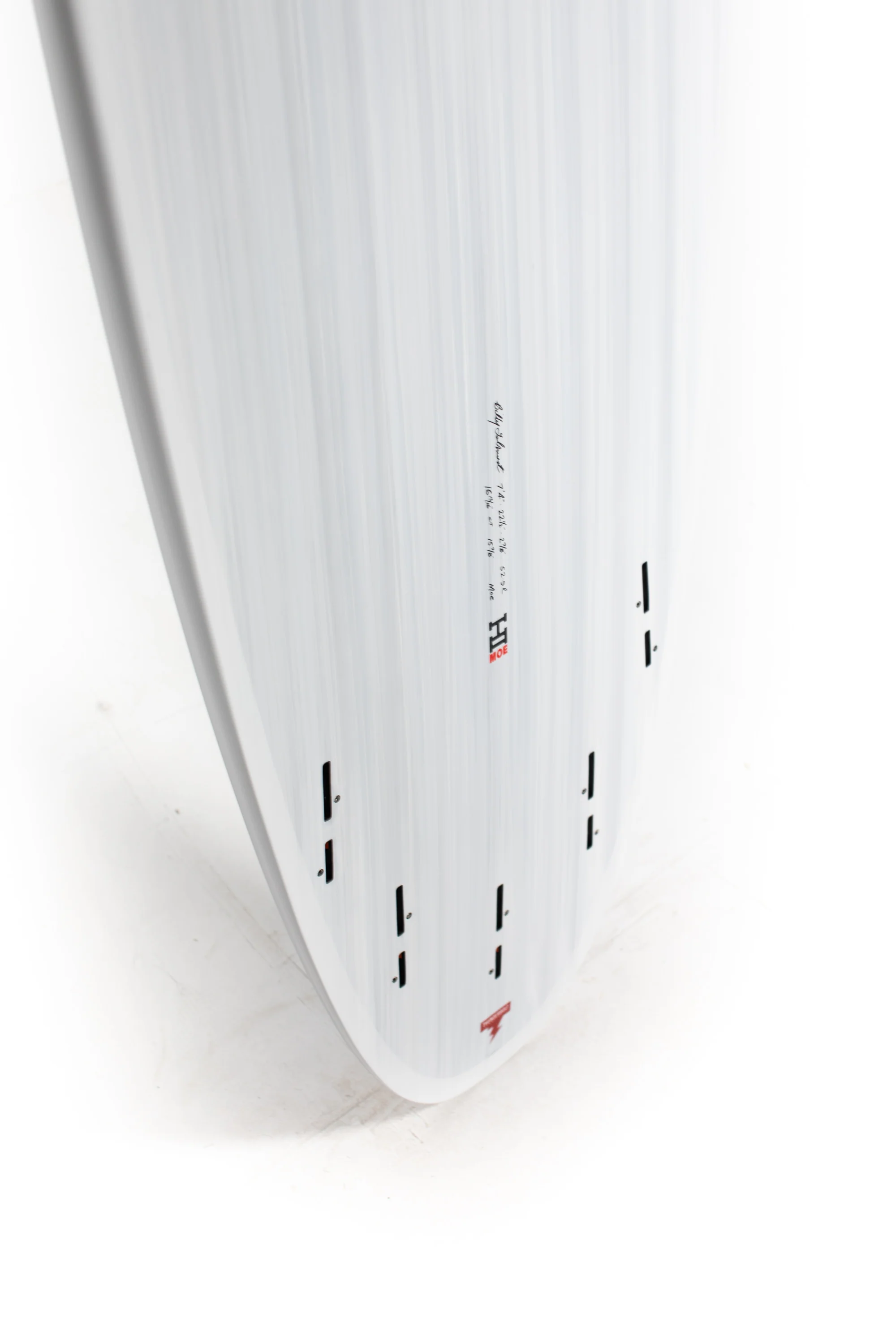 Harley Ingleby Surfboards - Moe - Candy White - Thunderbolt Black - 7'4" - 22 1/2" x 2 7/8" - 52.9L - Image 10