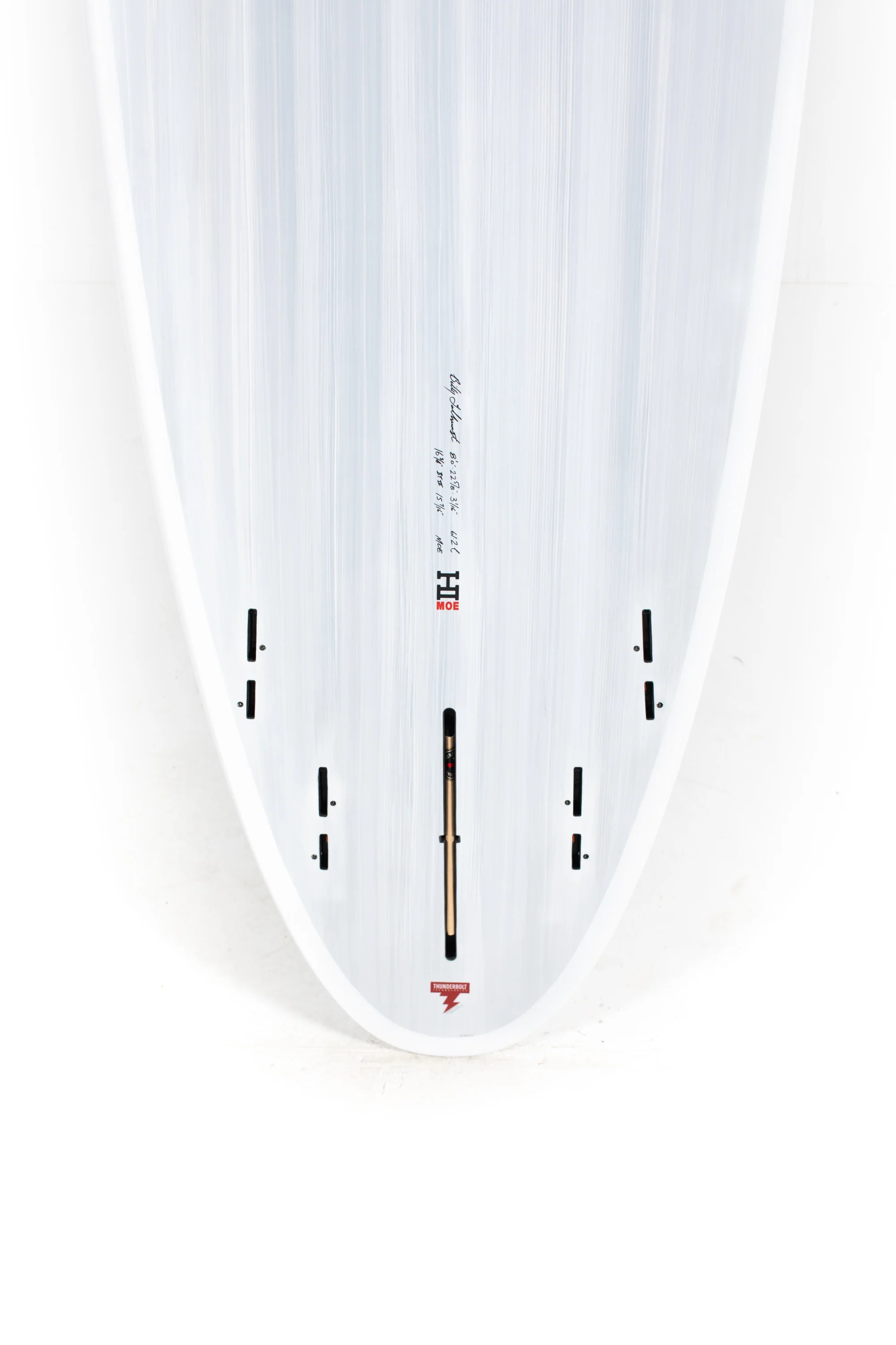 Harley Ingleby Surfboards - Moe - Candy White - Thunderbolt Black - 8'0" x 22 5/8" x 3 1/16" - 61.2L - Image 8