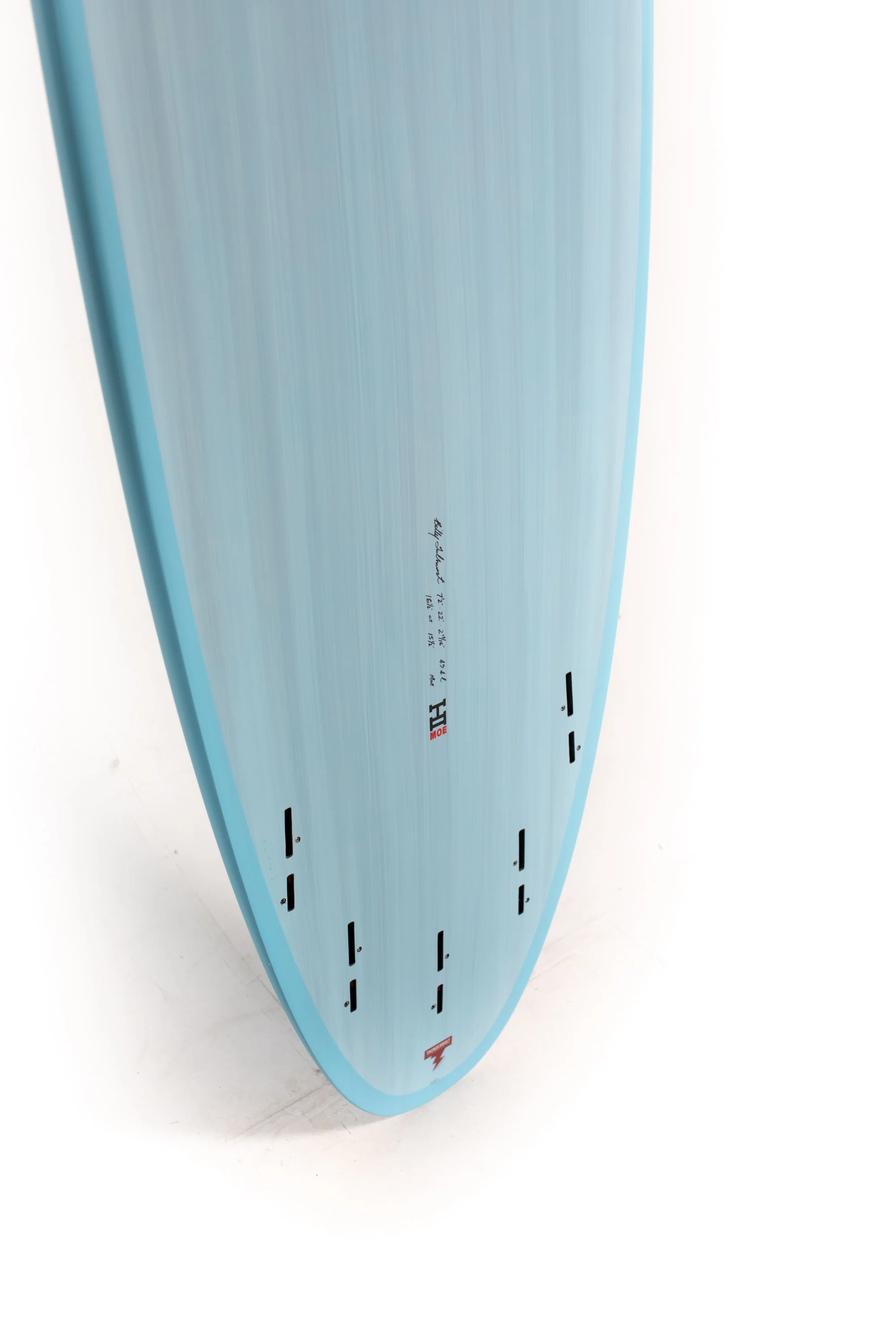 Harley Ingleby Surfboards - Moe - Light Blue - Thunderbolt Red - 7'2" x 22 x 2 13/16 - 49.4L - Image 10