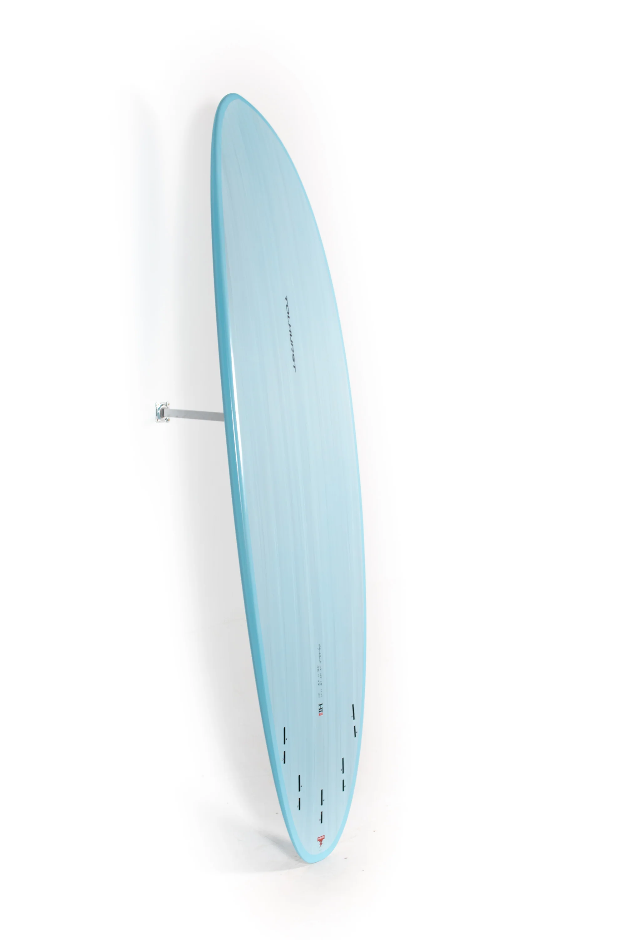 Harley Ingleby Surfboards - Moe - Light Blue - Thunderbolt Red - 7'4" - 22 1/2" x 2 7/8" - 52.9L - Image 9