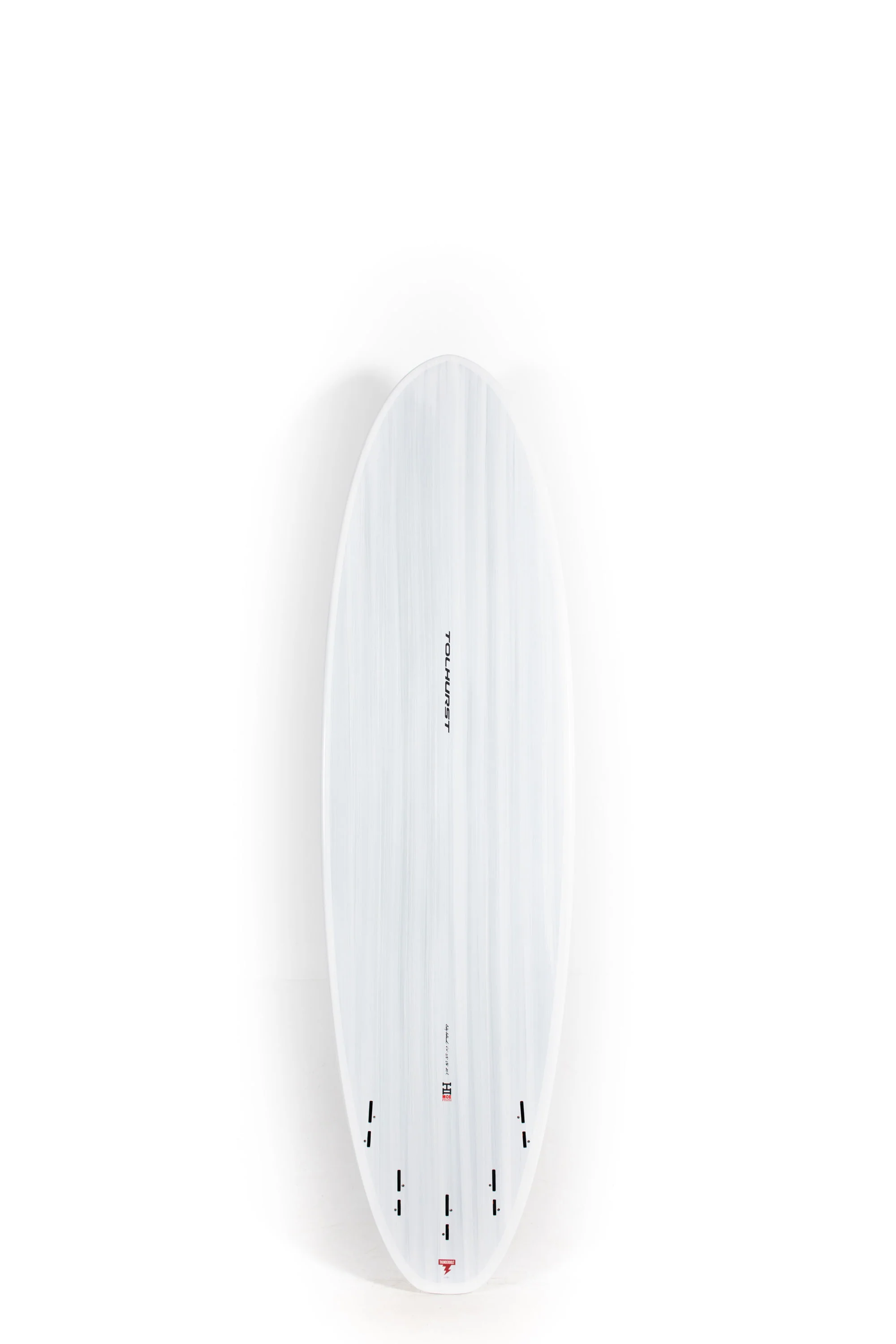 Harley Ingleby Surfboards - Moe Mini - Candy White - Thunderbolt Black - 6'10" x 21 1/2" x 2 3/4" - 45L - Image 2