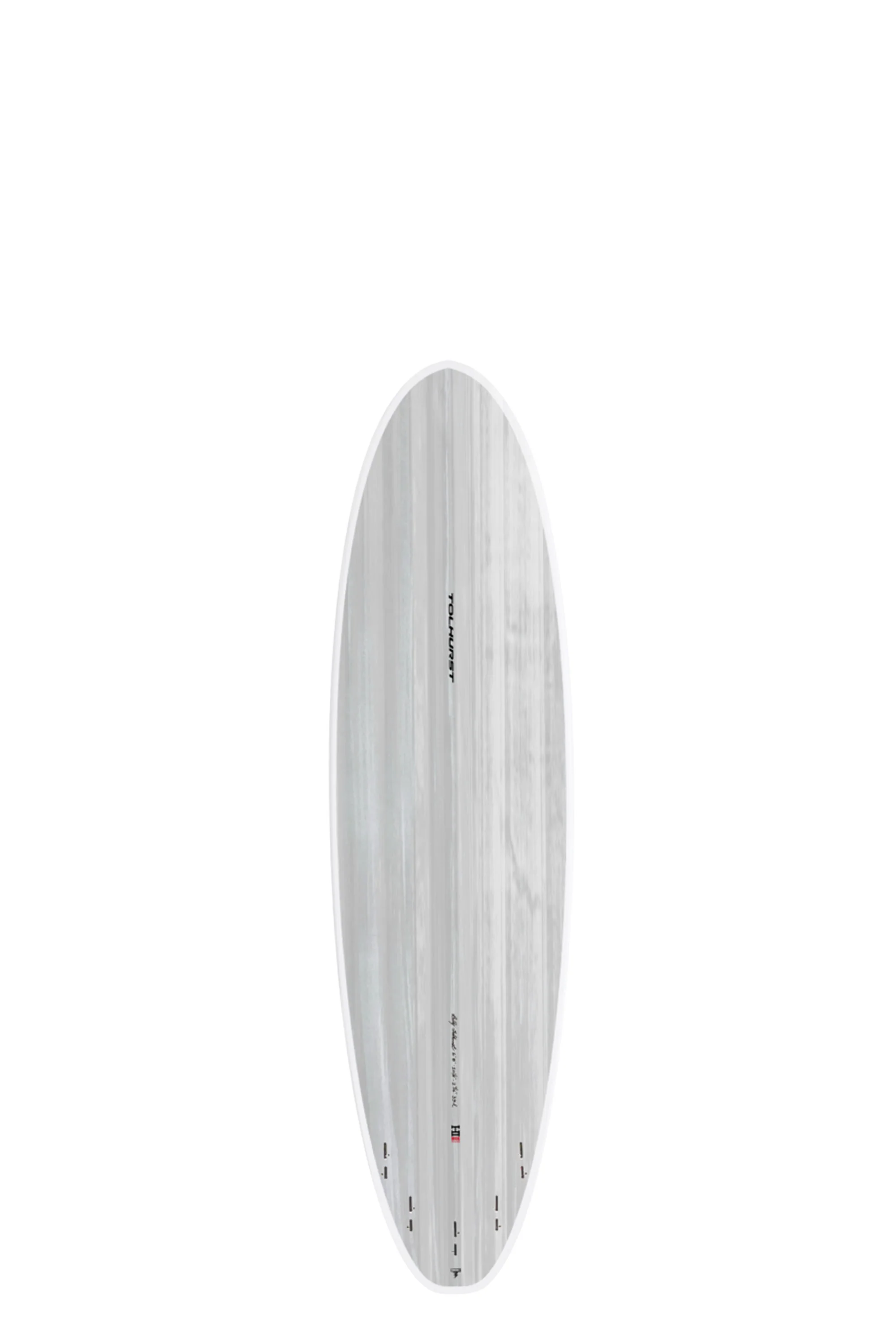 Harley Ingleby Surfboards - Moe Mini - Candy White - Thunderbolt Black - 6'6" x 21 1/2" x 2 5/8" - 41L - Image 2