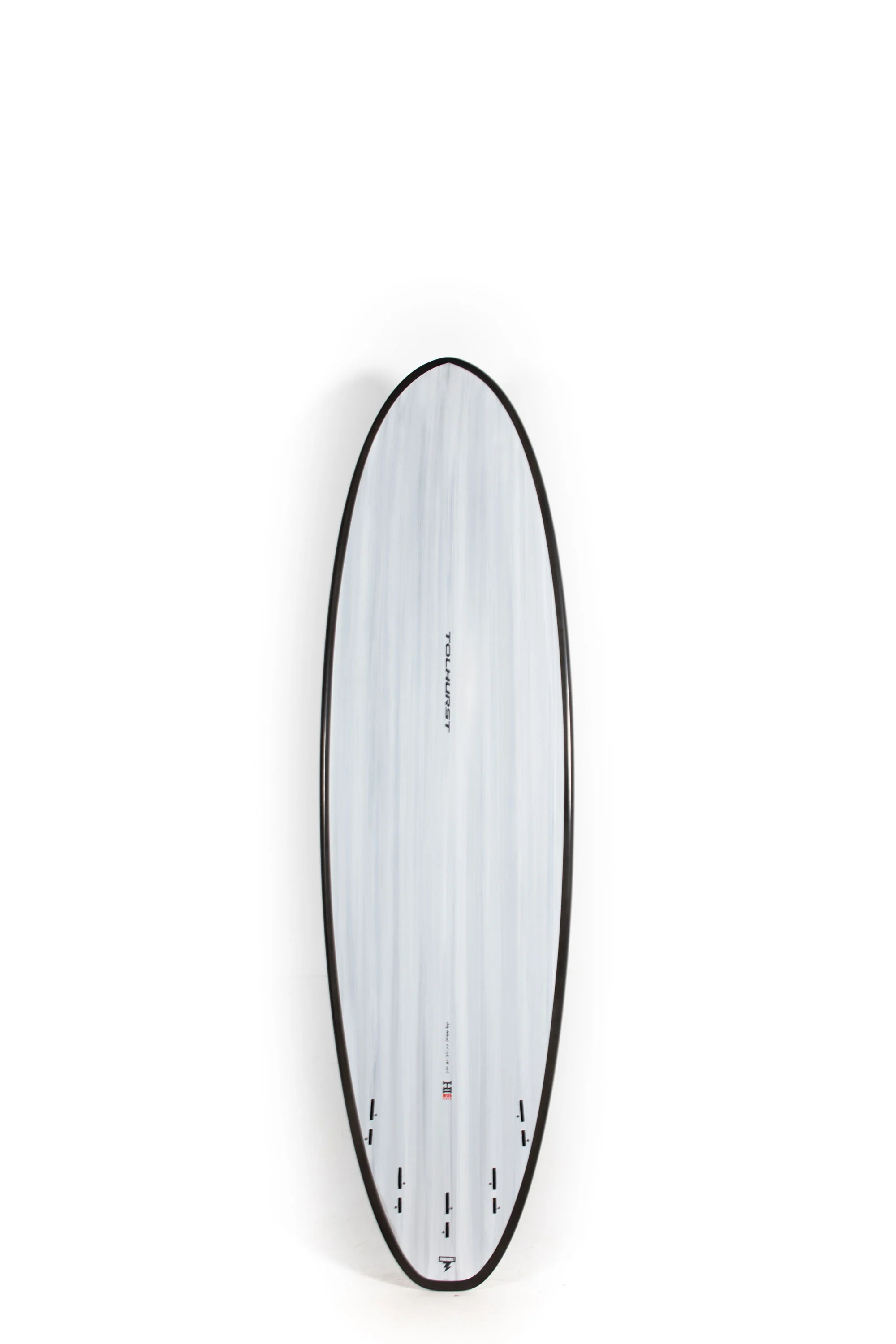 Harley Ingleby Surfboards - Moe Mini - Gray Carbon - Thunderbolt Black - 6'10" x 21 1/2" x 2 3/4" - 45L - Image 2