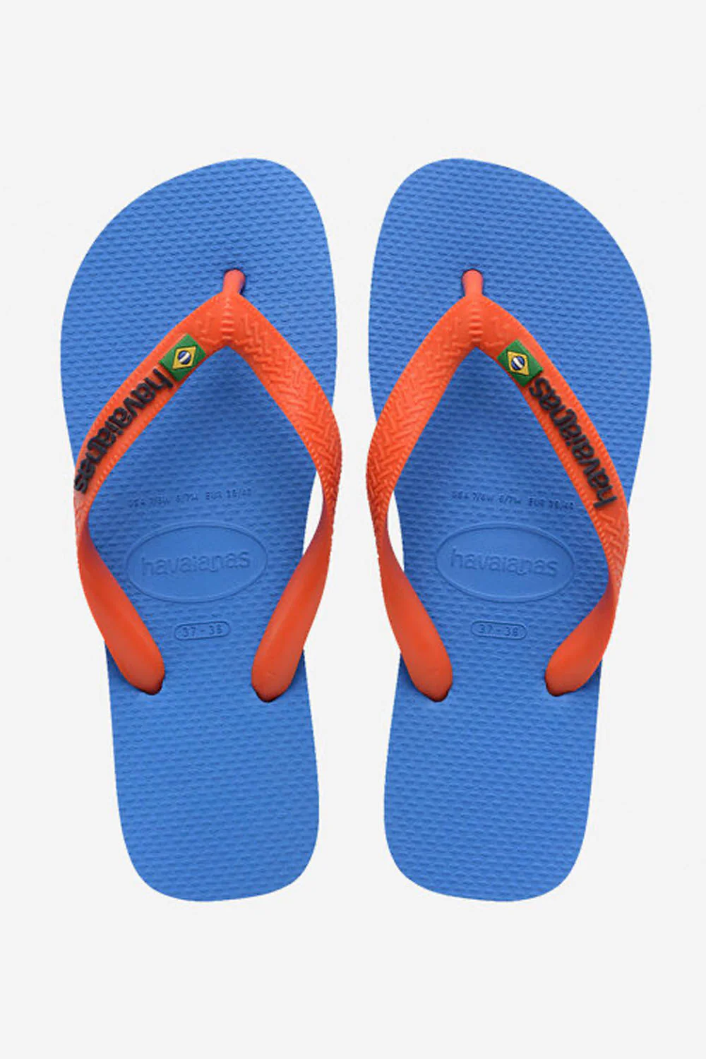 HAVAIANAS - BRASIL LOGO - BLUE ORANGE - WOMAN - Image 2