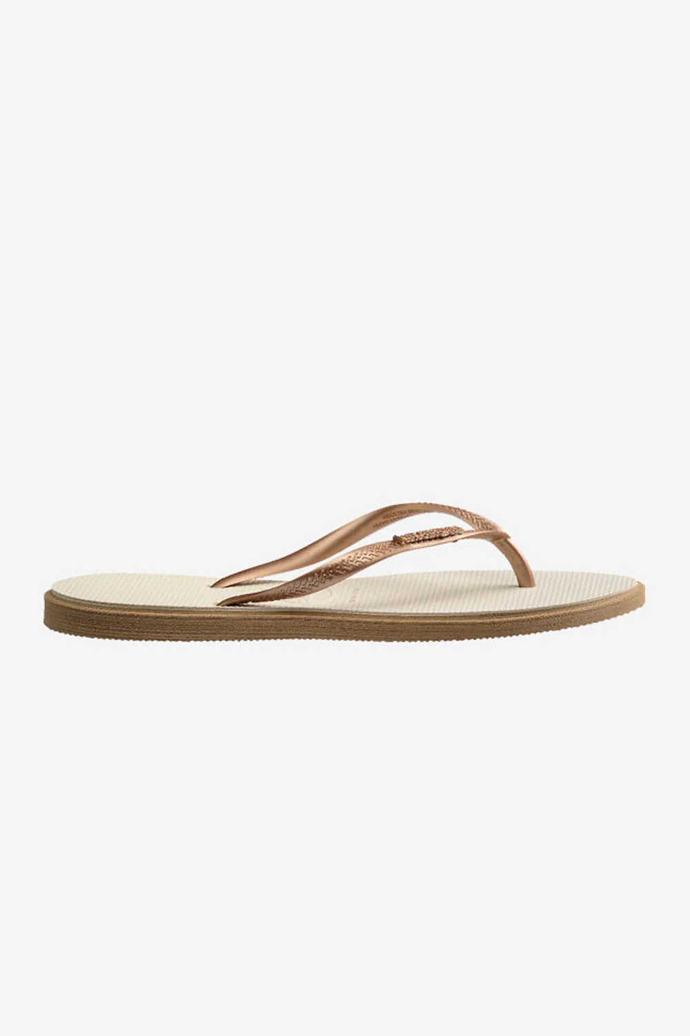 HAVAIANAS - SLIM POINT - ROSE GOLD BEIGE PALHA - WOMAN