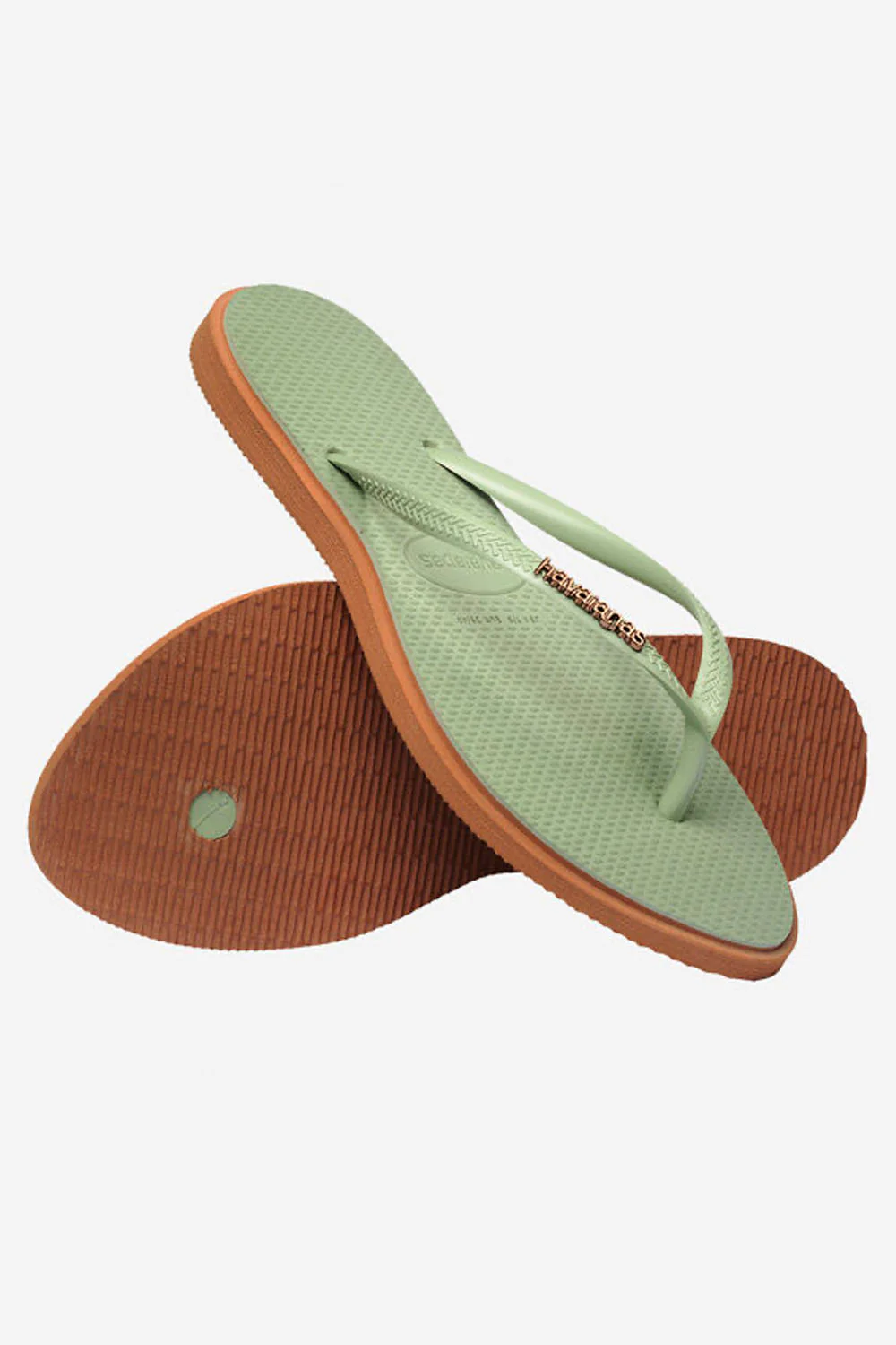 HAVAIANAS - SLIM POINT - RUST SMOKE GREEN - WOMAN - Image 3