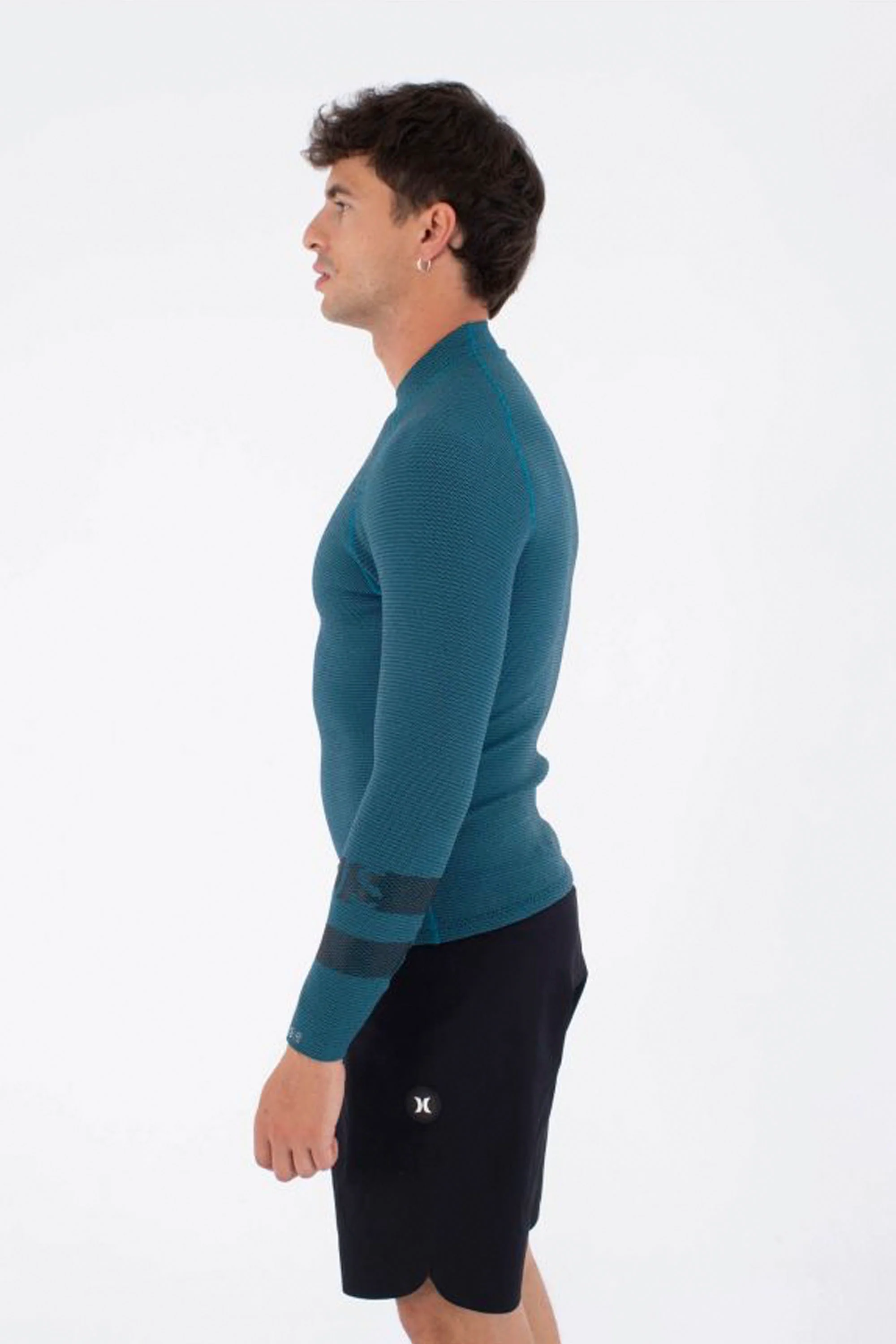 HURLEY - PLUS JACKETS TEXTURE - 1.5/1MM - LONG SLEEVE - BLACK/SKY BLUE - MAN - Image 3