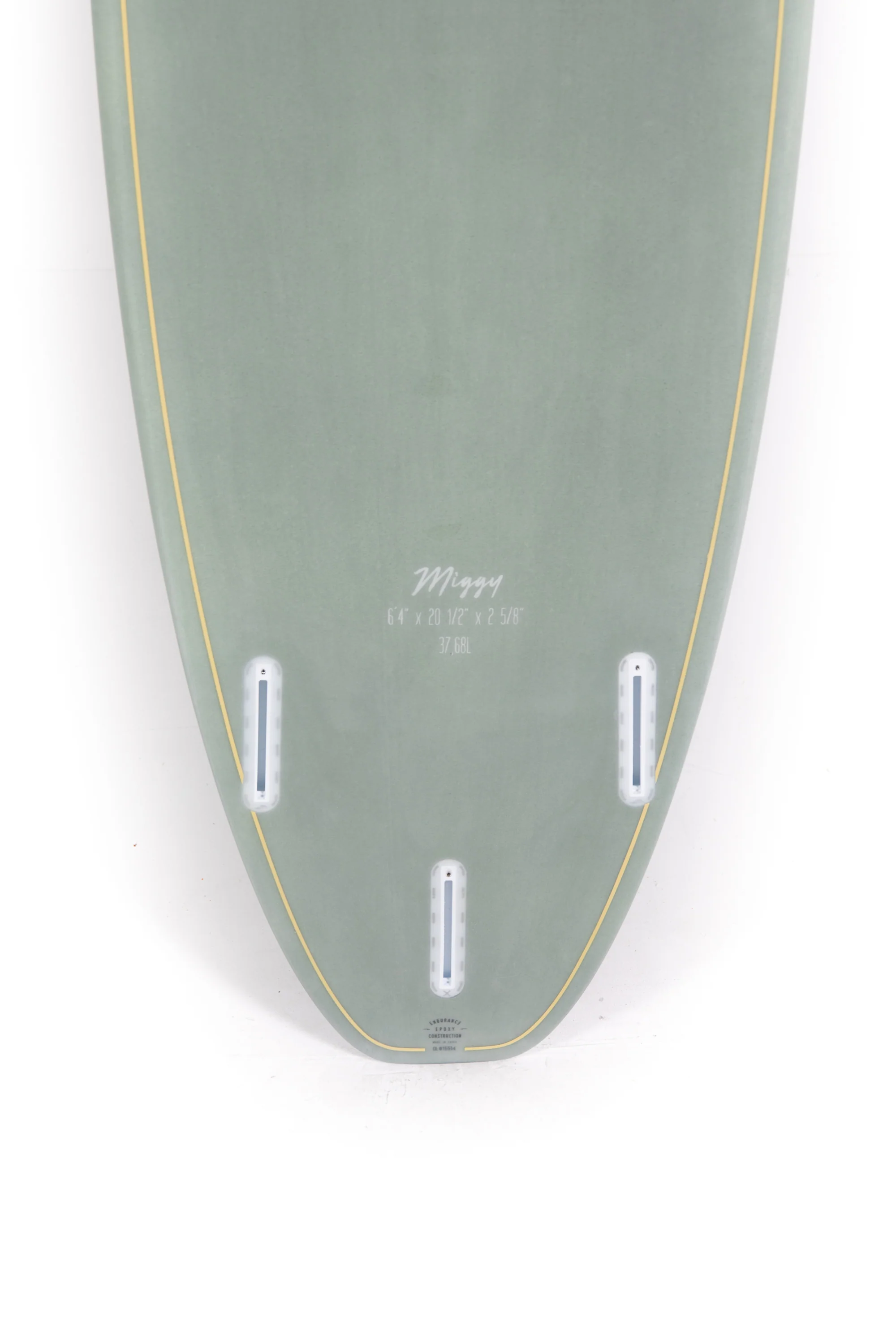 Indio Endurance - MIGGY Aqua Cement 6'4" x 20 1/2 x 2 5/8 - 37,96L - Image 8