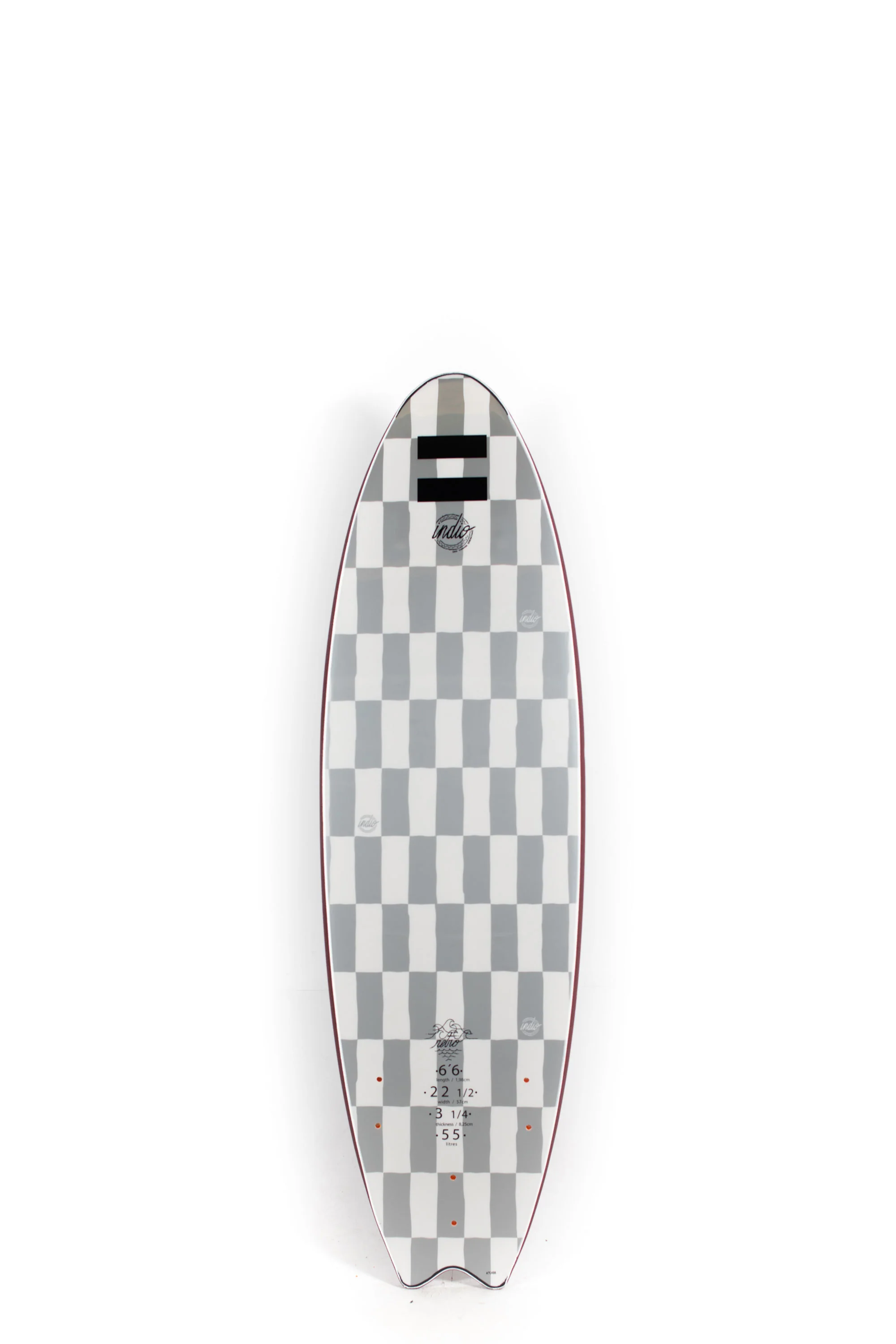 Indio Softboard - RETRO - 6'6" x 22 1/2  x 3 1/4 - 55L - Image 2