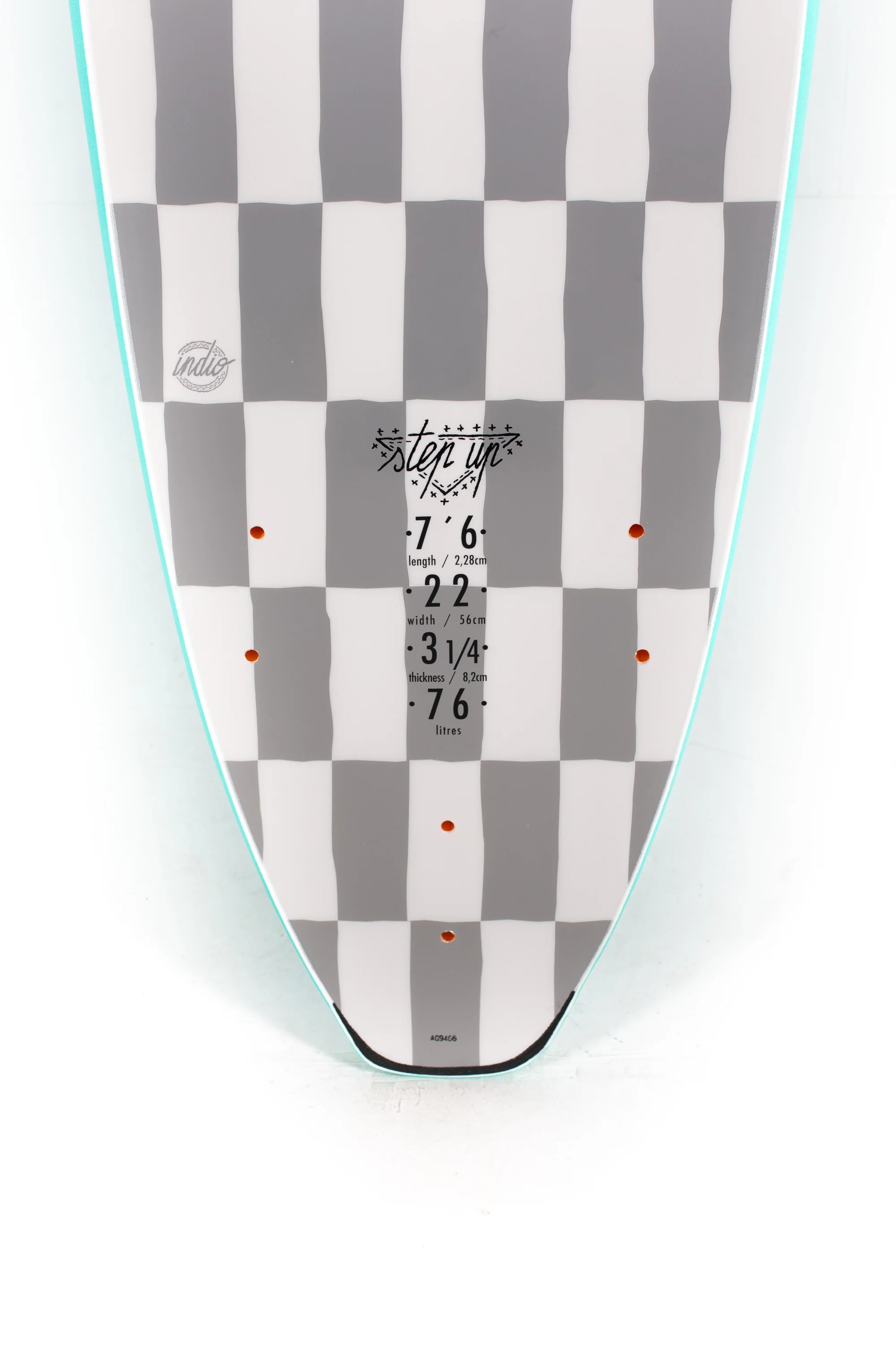 Indio Softboard - STEP UP -  7'6" x 22  x 3 1/4 - 76L - Image 8