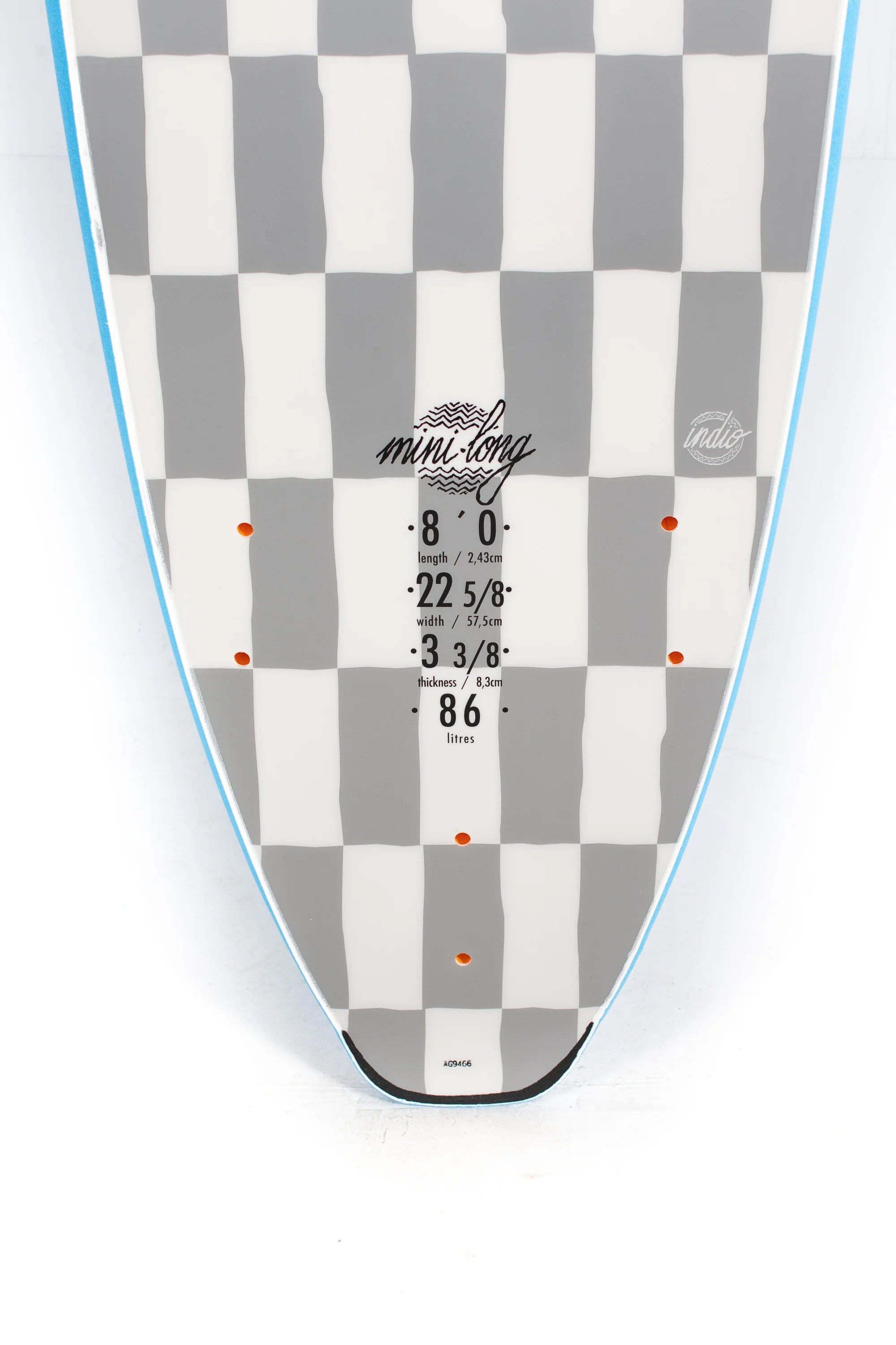 Indio Softboards MINI LONG -  8'0" x 22 5/8 x 3 3/8  - 86L - Image 8