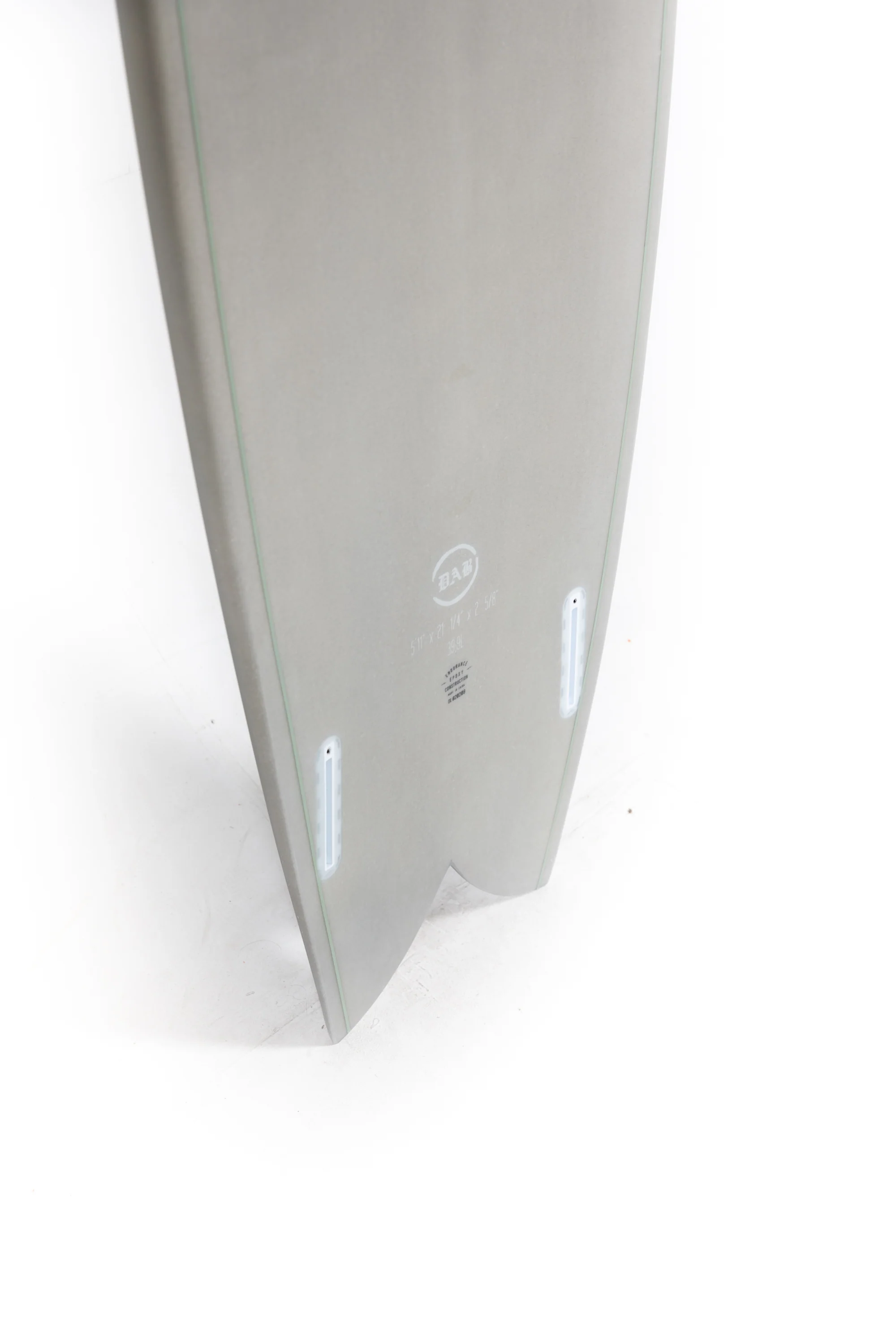 Indio Surfboard - DAB Gray - 5’11” x 21 1/4 x 2 5/8 x 39.90L - Image 10
