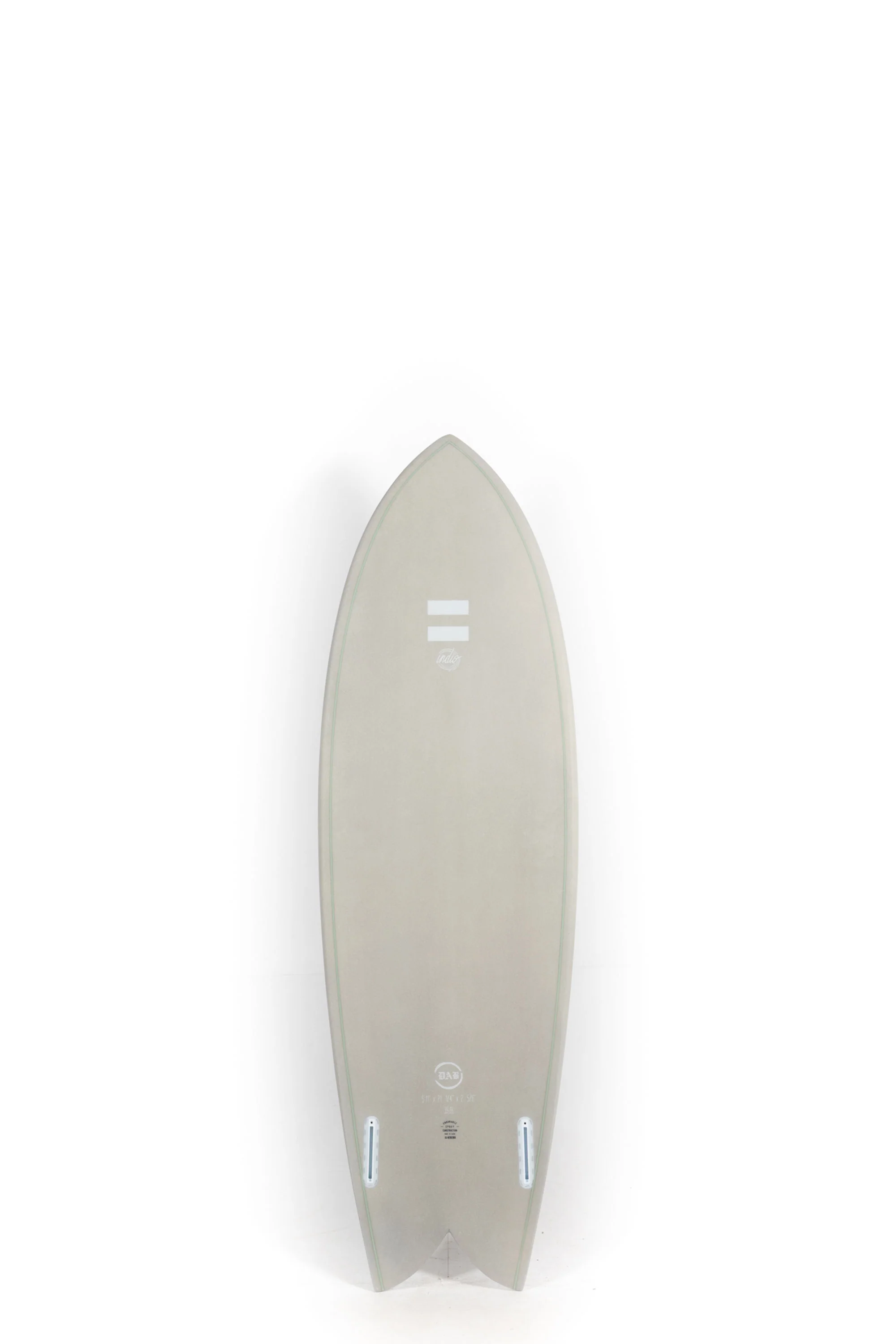 Indio Surfboard - DAB Gray - 5’11” x 21 1/4 x 2 5/8 x 39.90L - Image 2