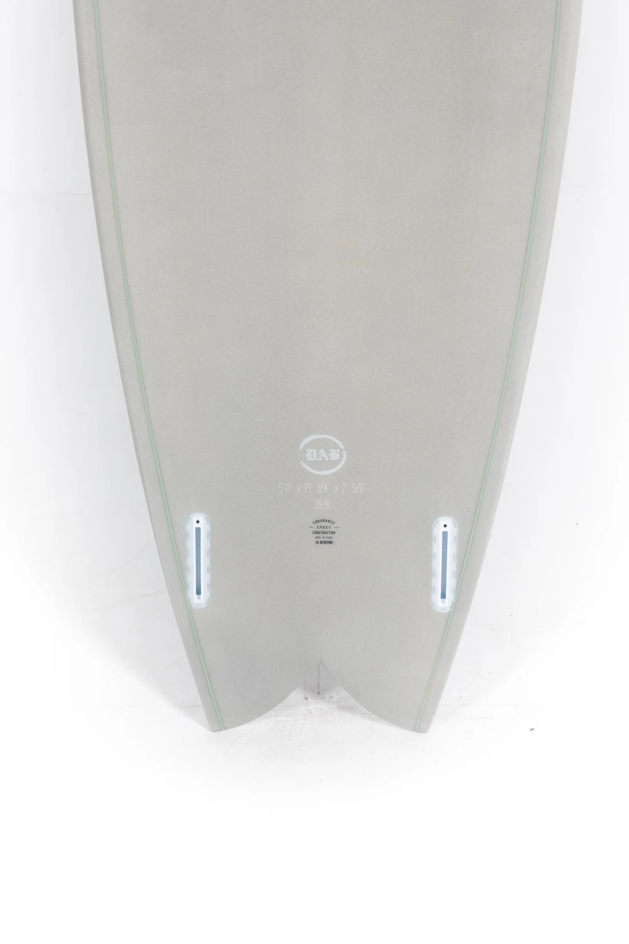Indio Surfboard - DAB Gray - 5’11” x 21 1/4 x 2 5/8 x 39.90L - Image 8