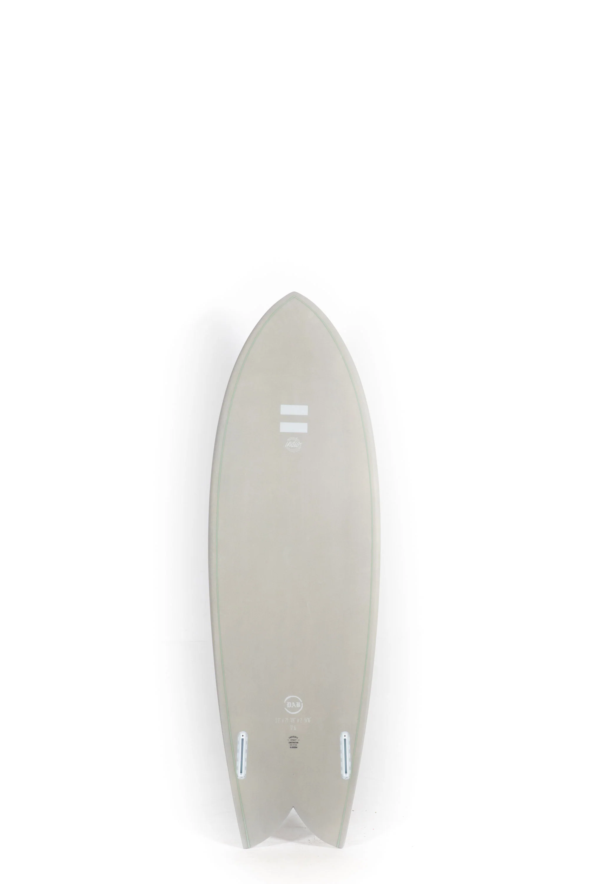 Indio Surfboard - DAB Gray - 5'9" x 21 1/8 x 2 9/16 x 37.60L - Image 2