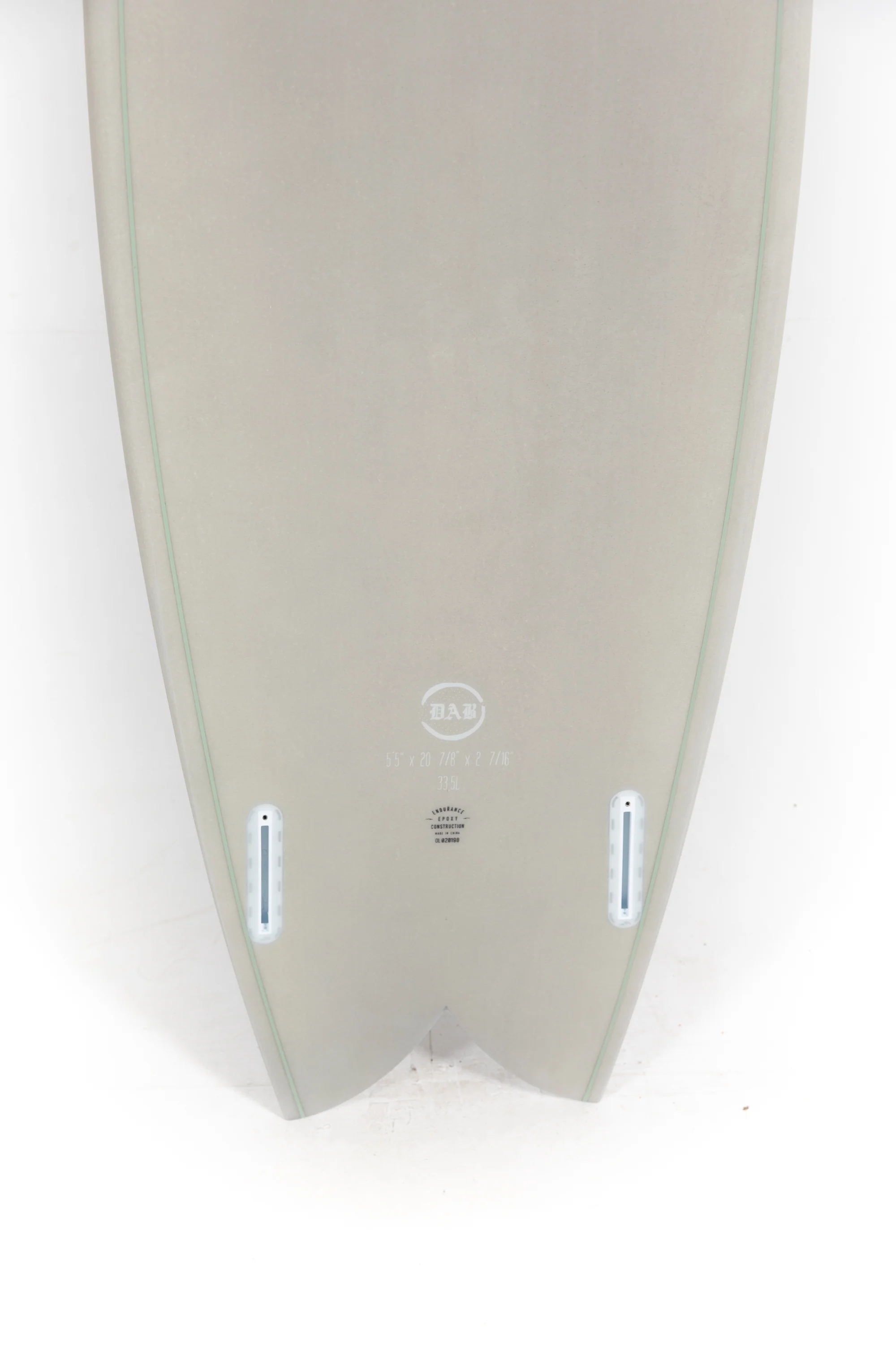 Indio Surfboard - DAB Gray - 5’5" x 20 7/8 x 2 7/16 x 33.50L - Image 8