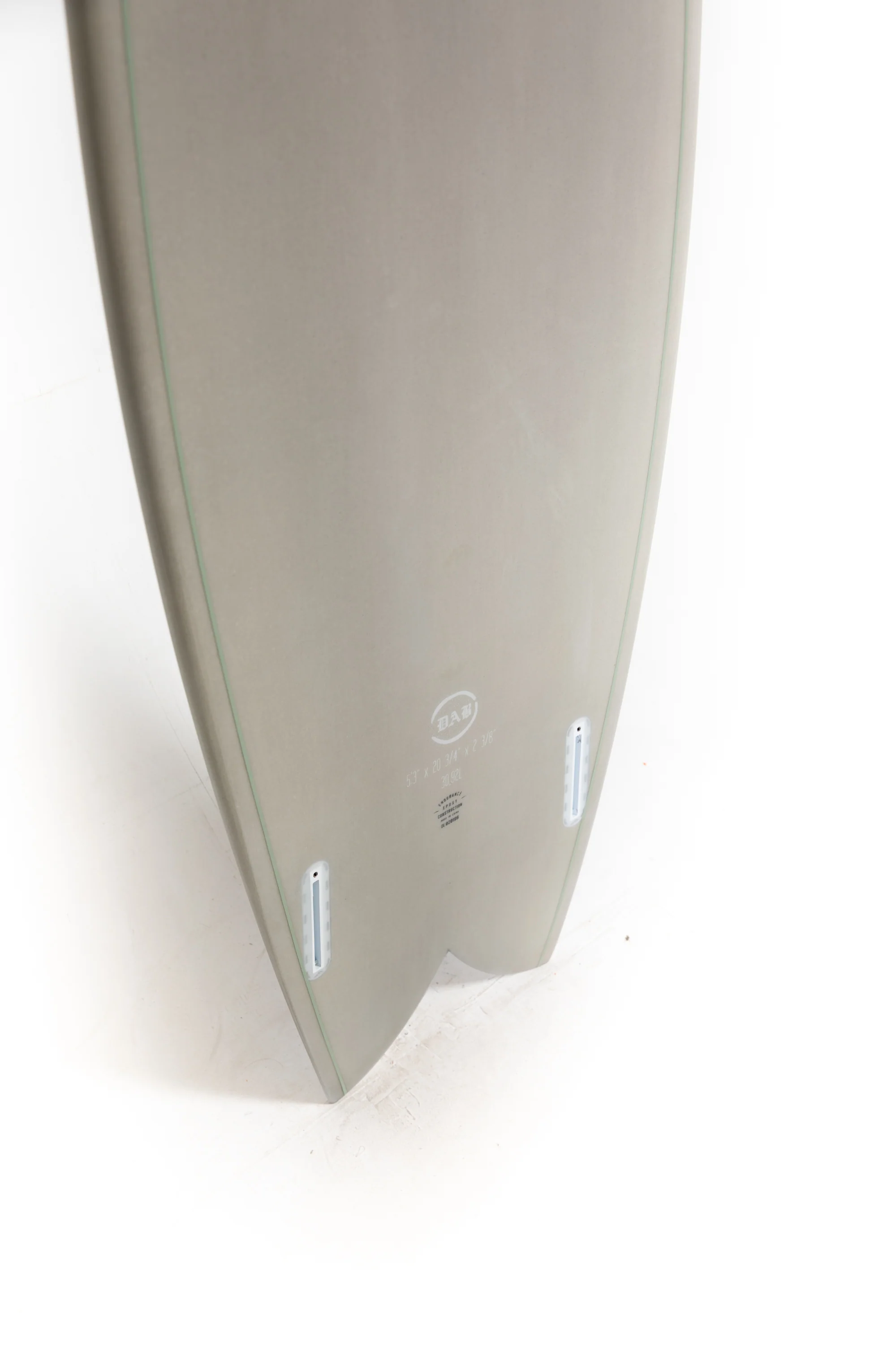 Indio Surfboard - DAB Gray - 5’3" x 20 3/4 x 2 3/8 x 30.92L - Image 10