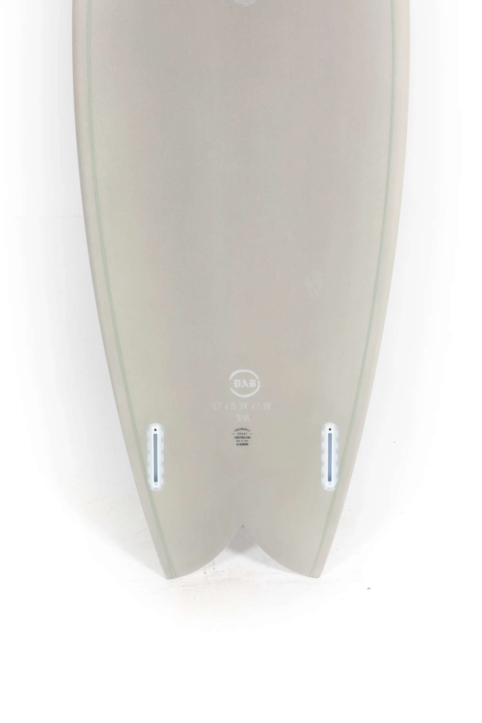 Indio Surfboard - DAB Gray - 5’3" x 20 3/4 x 2 3/8 x 30.92L - Image 8