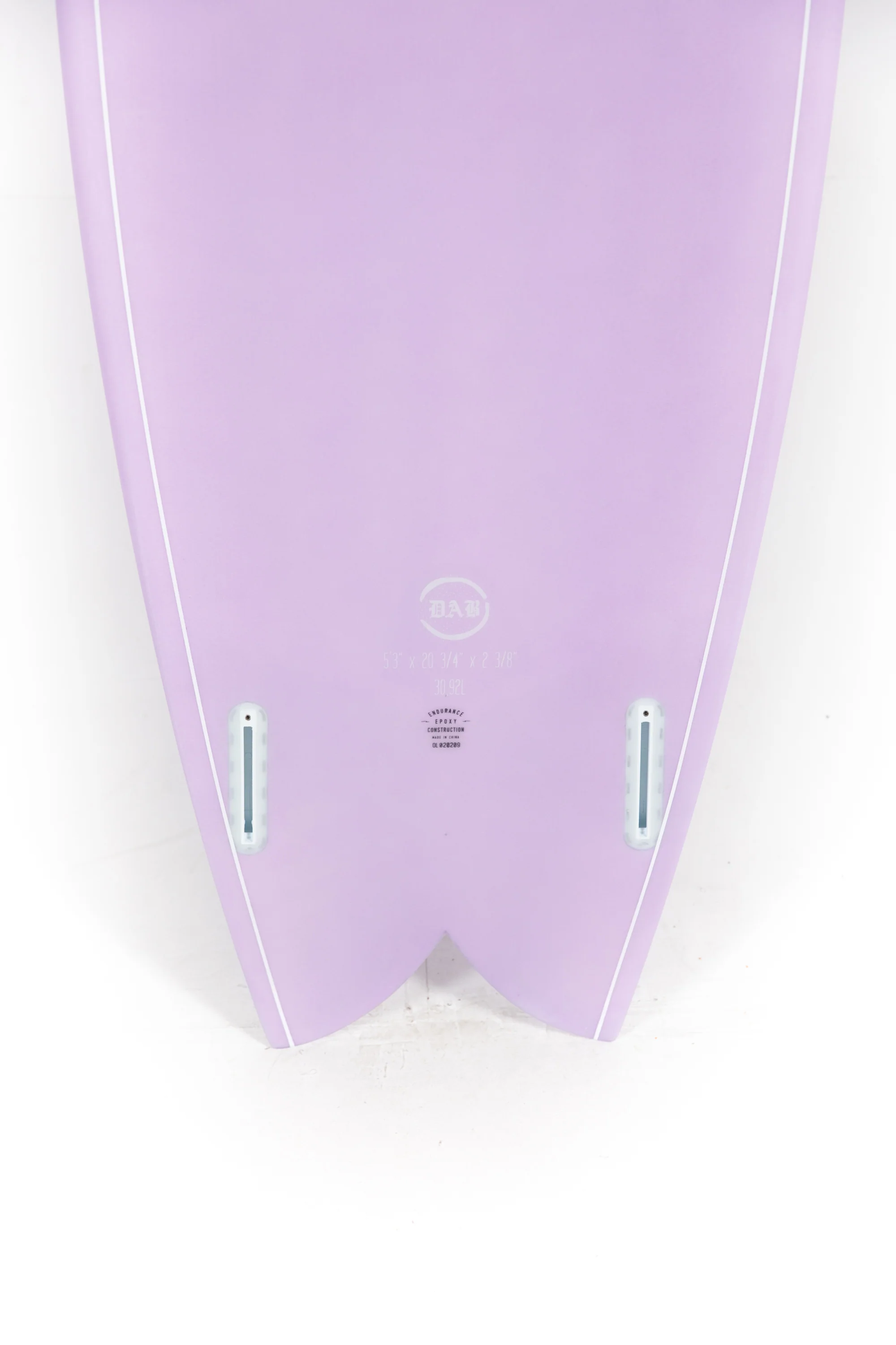 Indio Surfboard - DAB Lilac - 5’3" x 20 3/4 x 2 3/8 x 30.92L - Image 8
