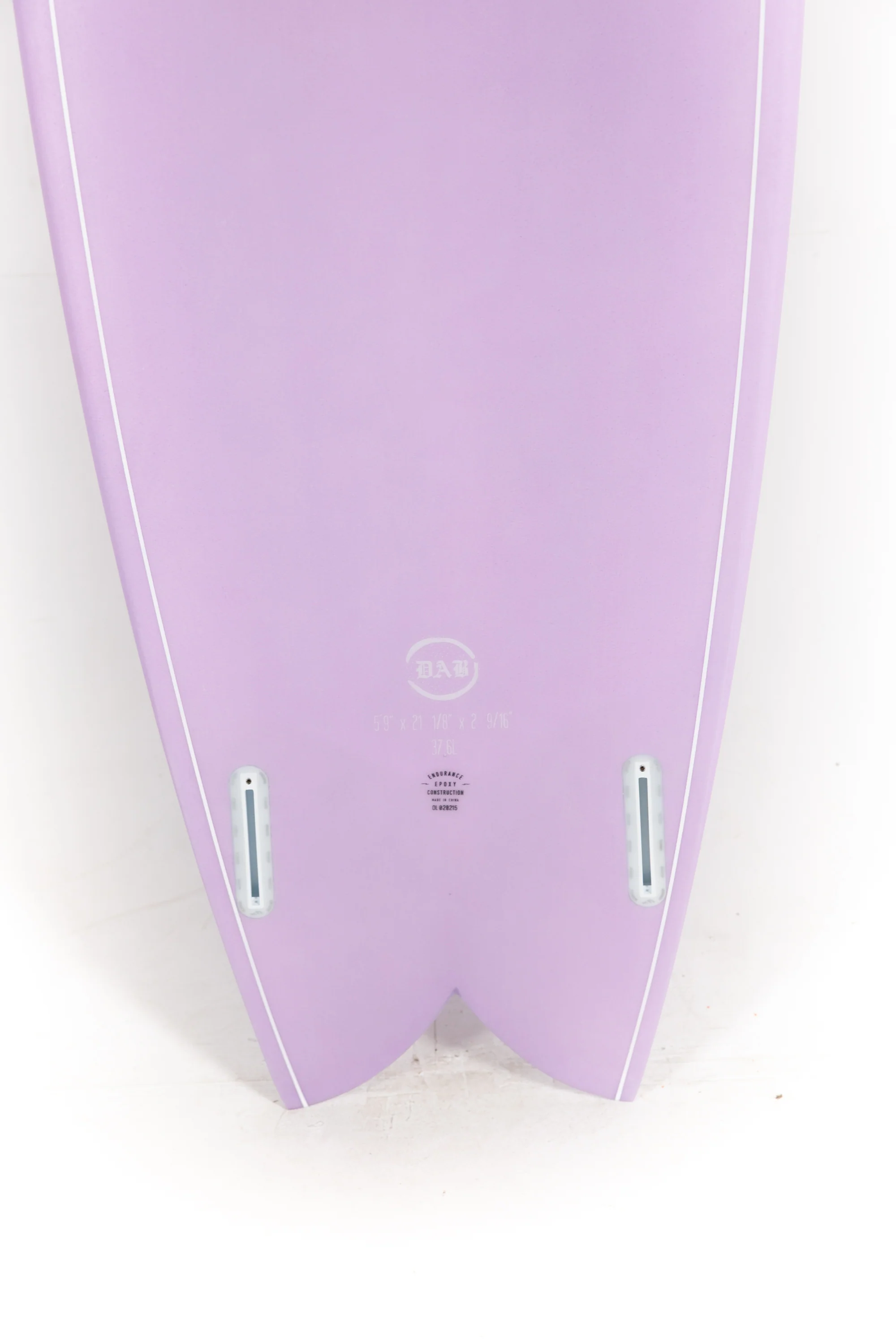Indio Surfboard - DAB Lilac - 5'9" x 21 1/8 x 2 9/16 x 37.60L - Image 8