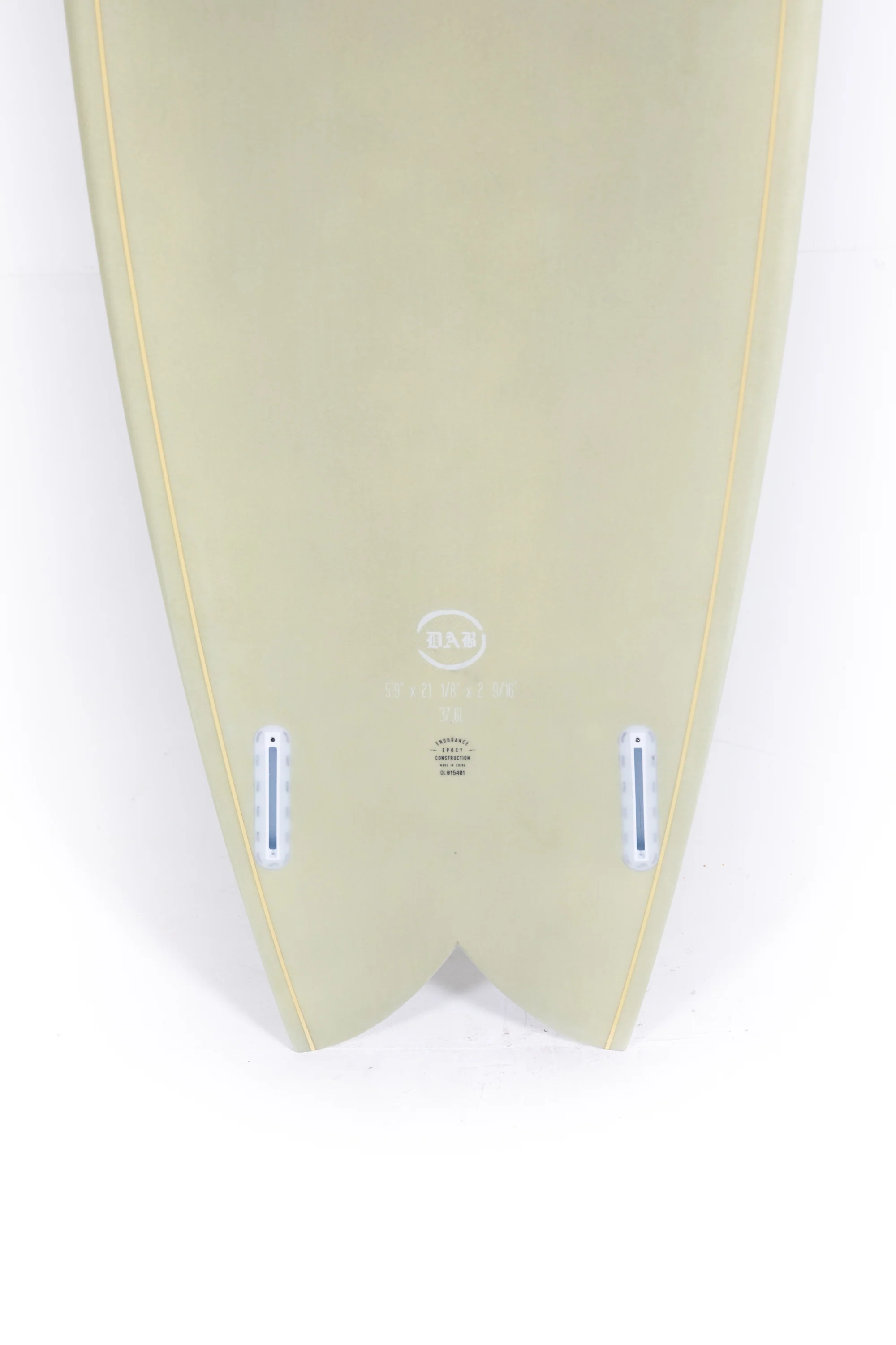 Indio Surfboard - DAB Green Cement - 5'9" x 21 1/8 x 2 9/16 x 37.60L - Image 8