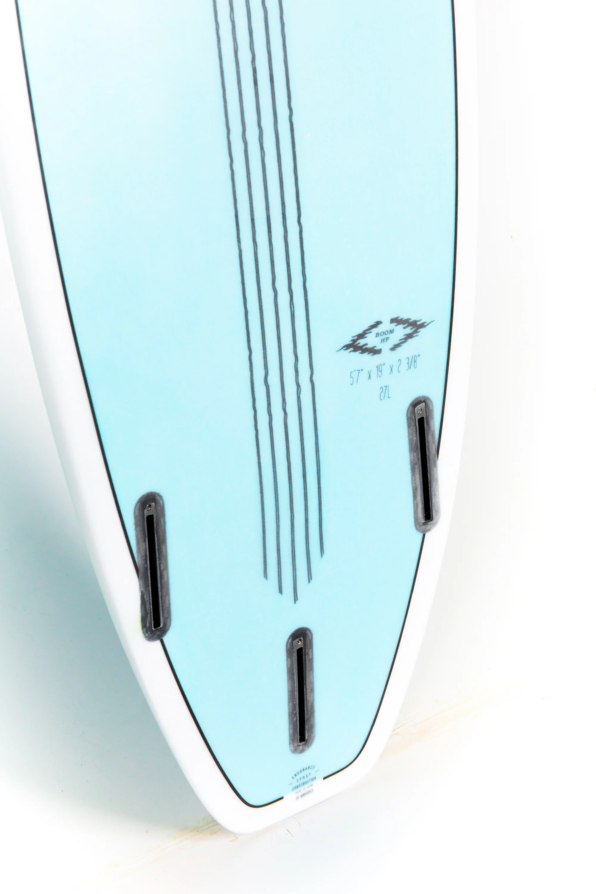 Indio Surfboards - BOOM HP Sky Blue Carbon - 5’7” x 19 x 2 3/8 x 27L - Image 8
