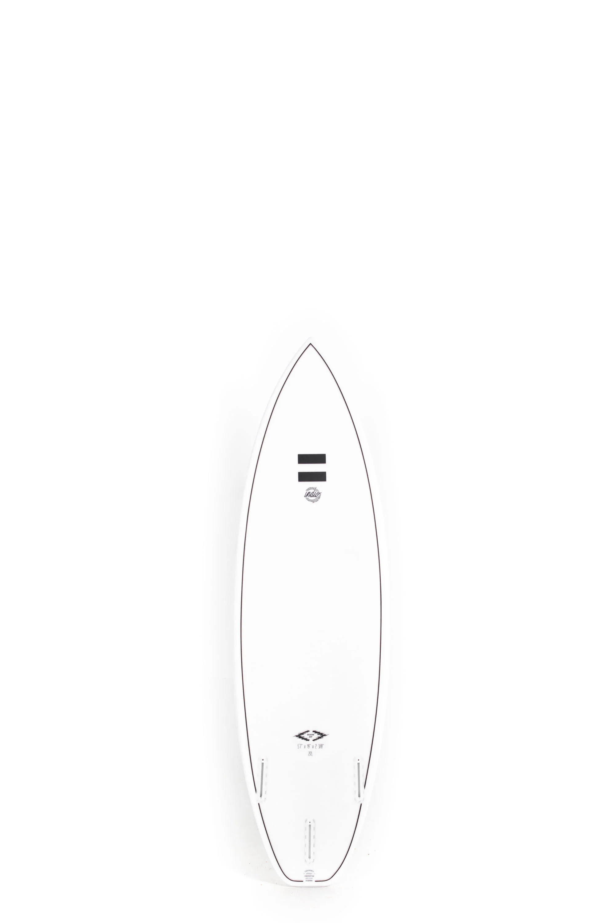 Indio Surfboards - BOOM HP Clear - 5'7" x 19 x 2 3/8 - 27L - Image 2