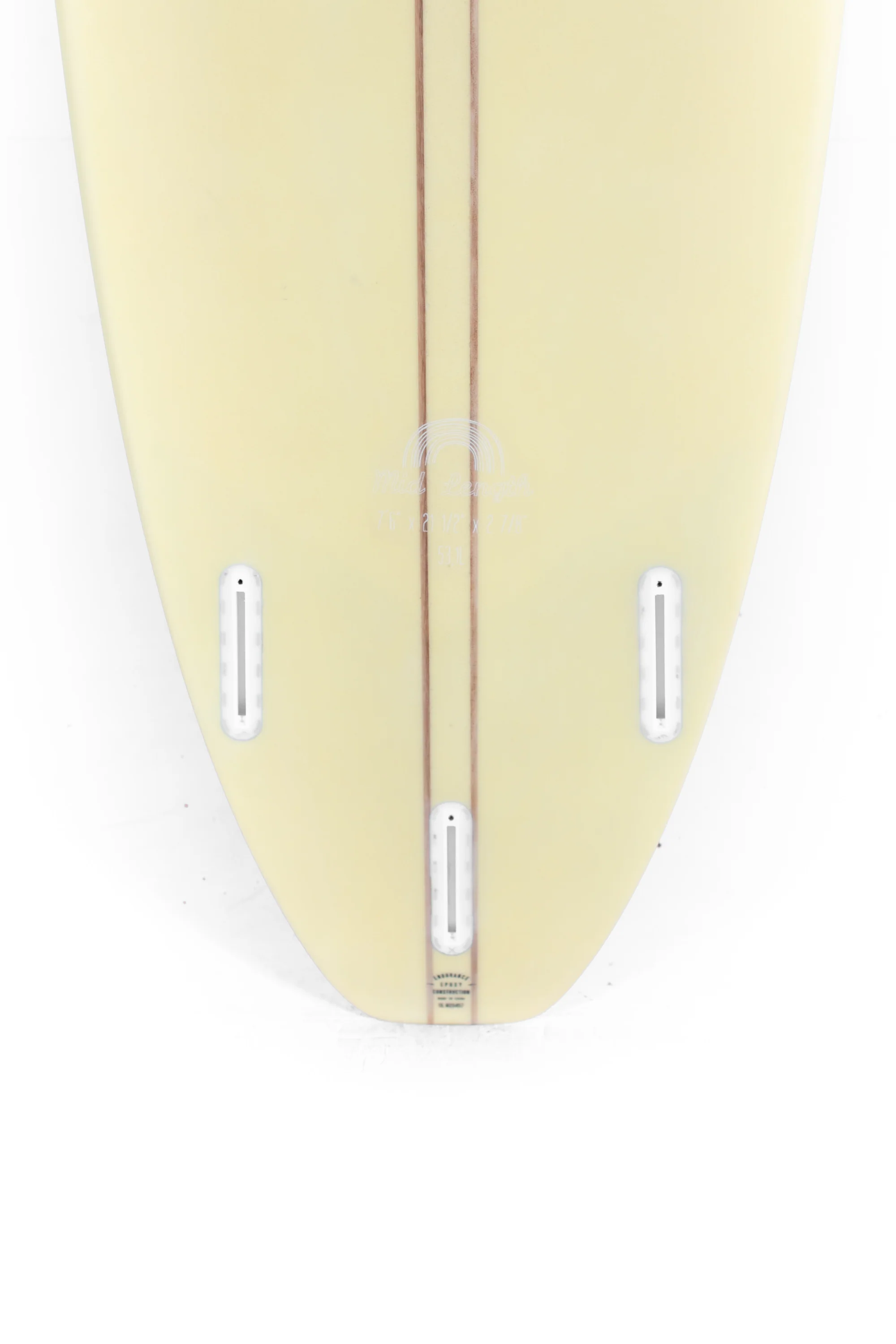 Indio Surfboards - MID LENGTH Cream Fall - 7'6" x 21 1/2 x 2 7/8 - 53,10L - Image 8