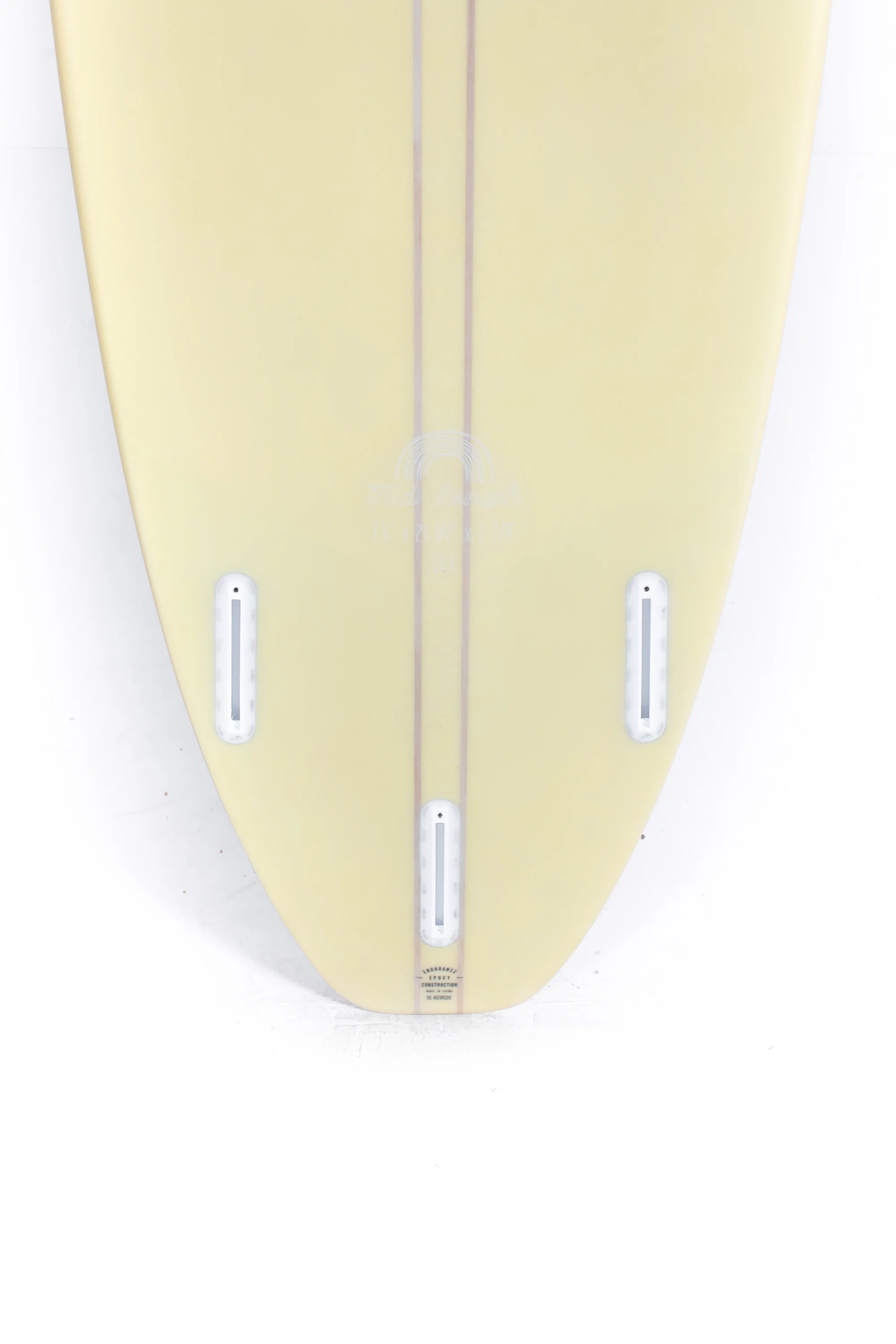 Indio Surfboards - MID LENGTH Cream Lilac - 7'6" x 21 1/2 x 2 7/8 - 53,10L - Image 8