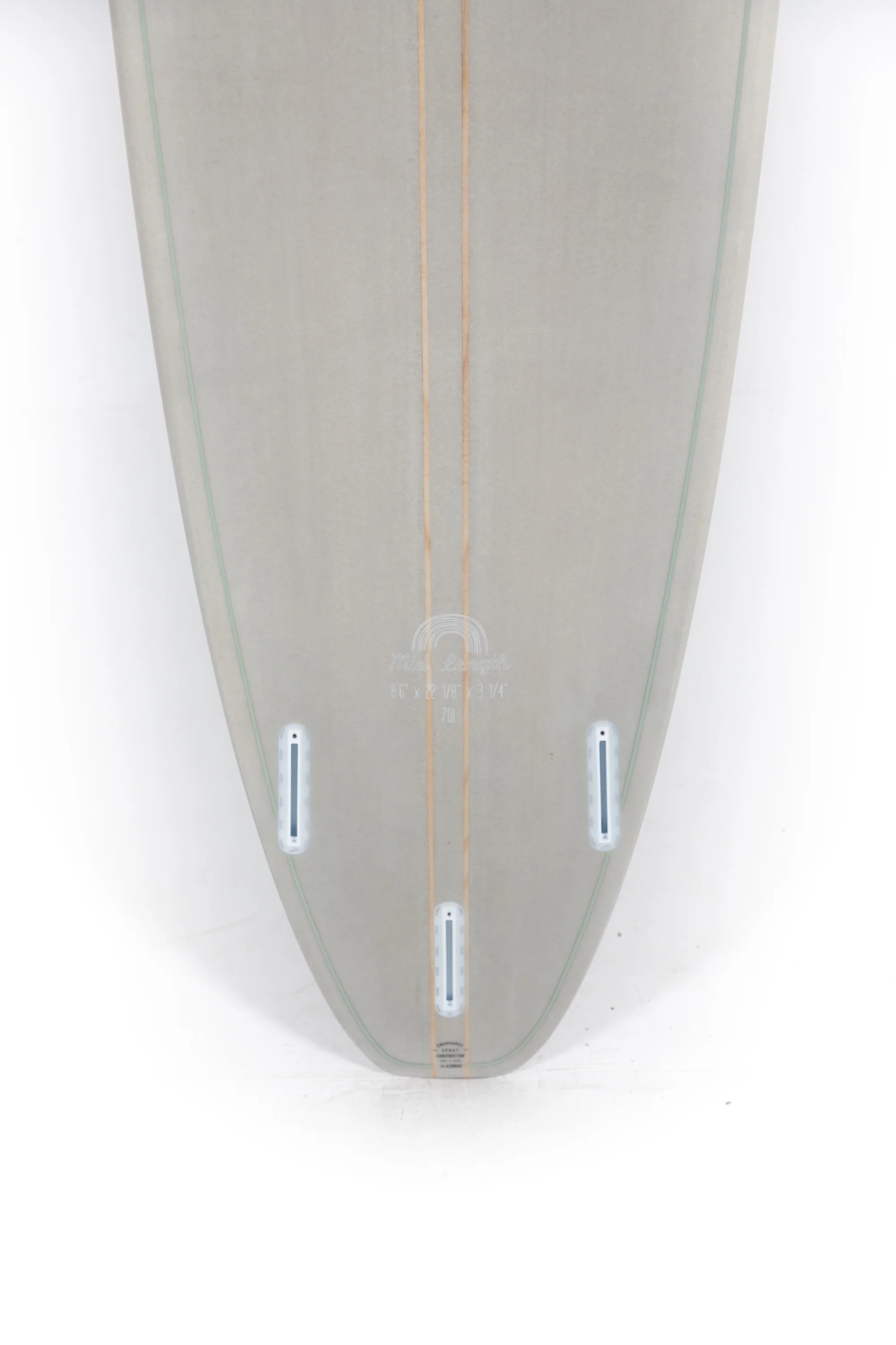 Indio Surfboards - MID LENGTH Grey - 8'6" x 22" 1/8 x 3 1/4 - 70L - Image 8