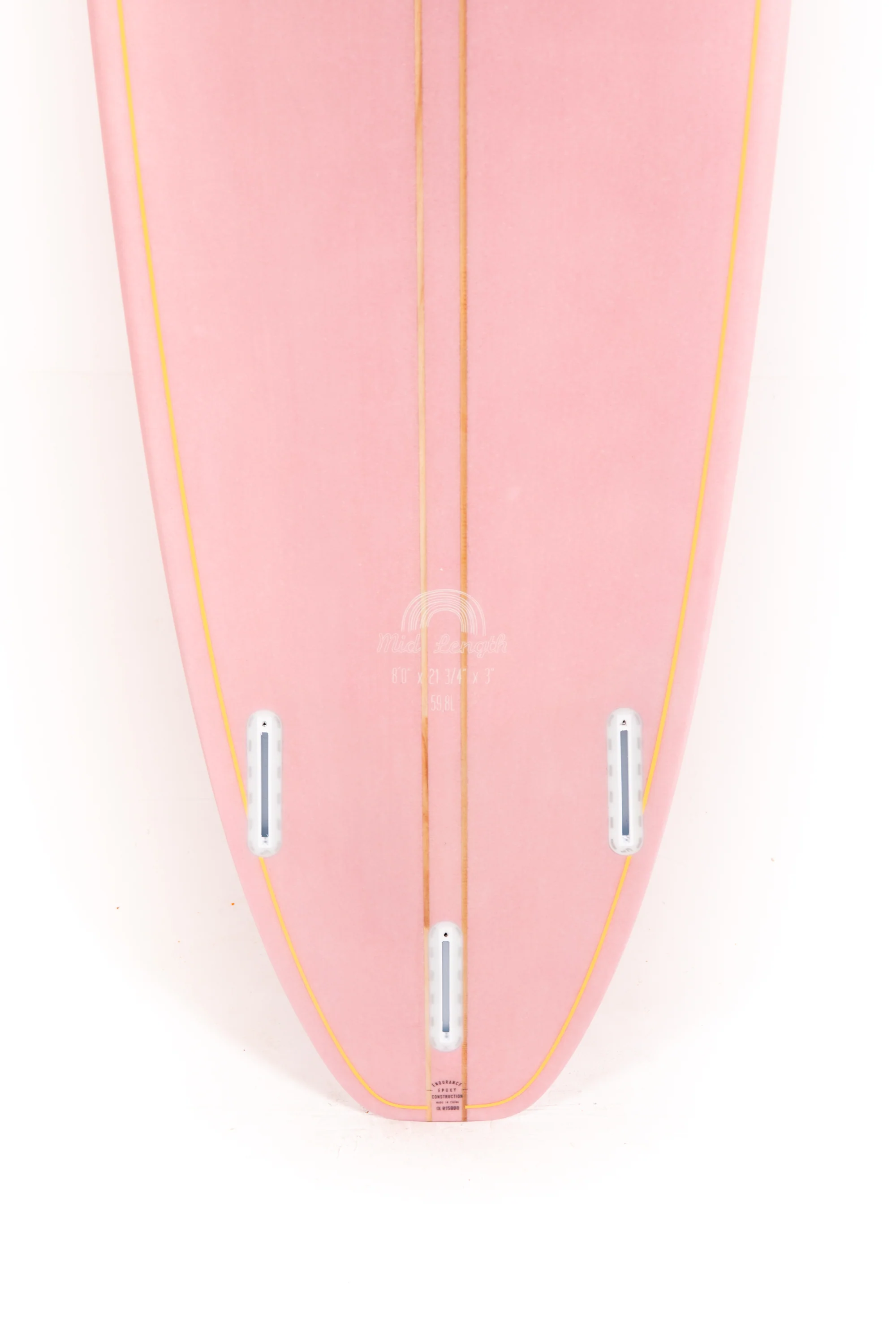 Indio Surfboards - MID LENGTH Pink - 8'0" x 21 3/4 x 3 - 59,80L - Image 8