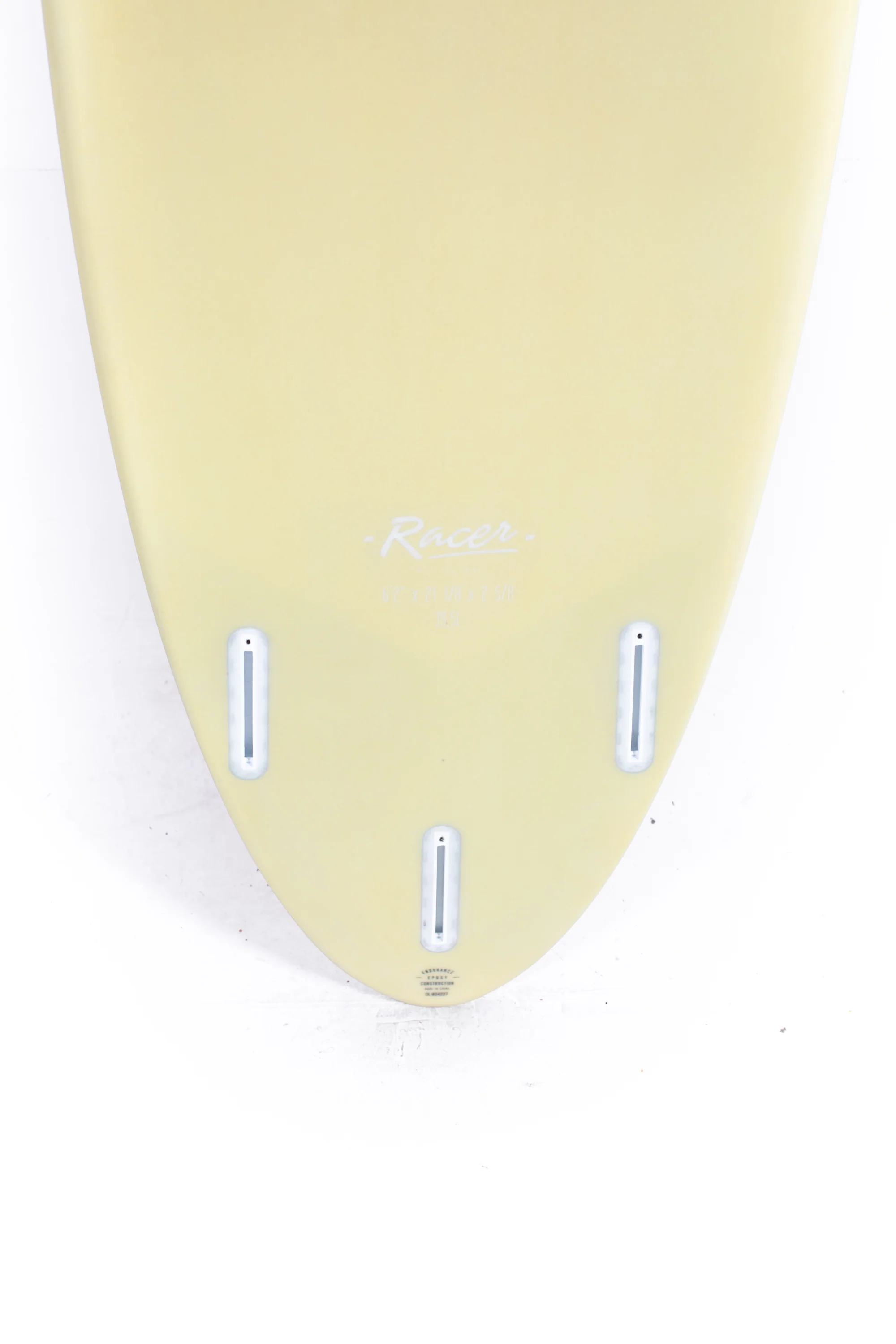 Indio Surfboards - RACER Cream Flamingo - 6'2" x 21" 1/8 x 2 5/8 - 39.5L - Image 8