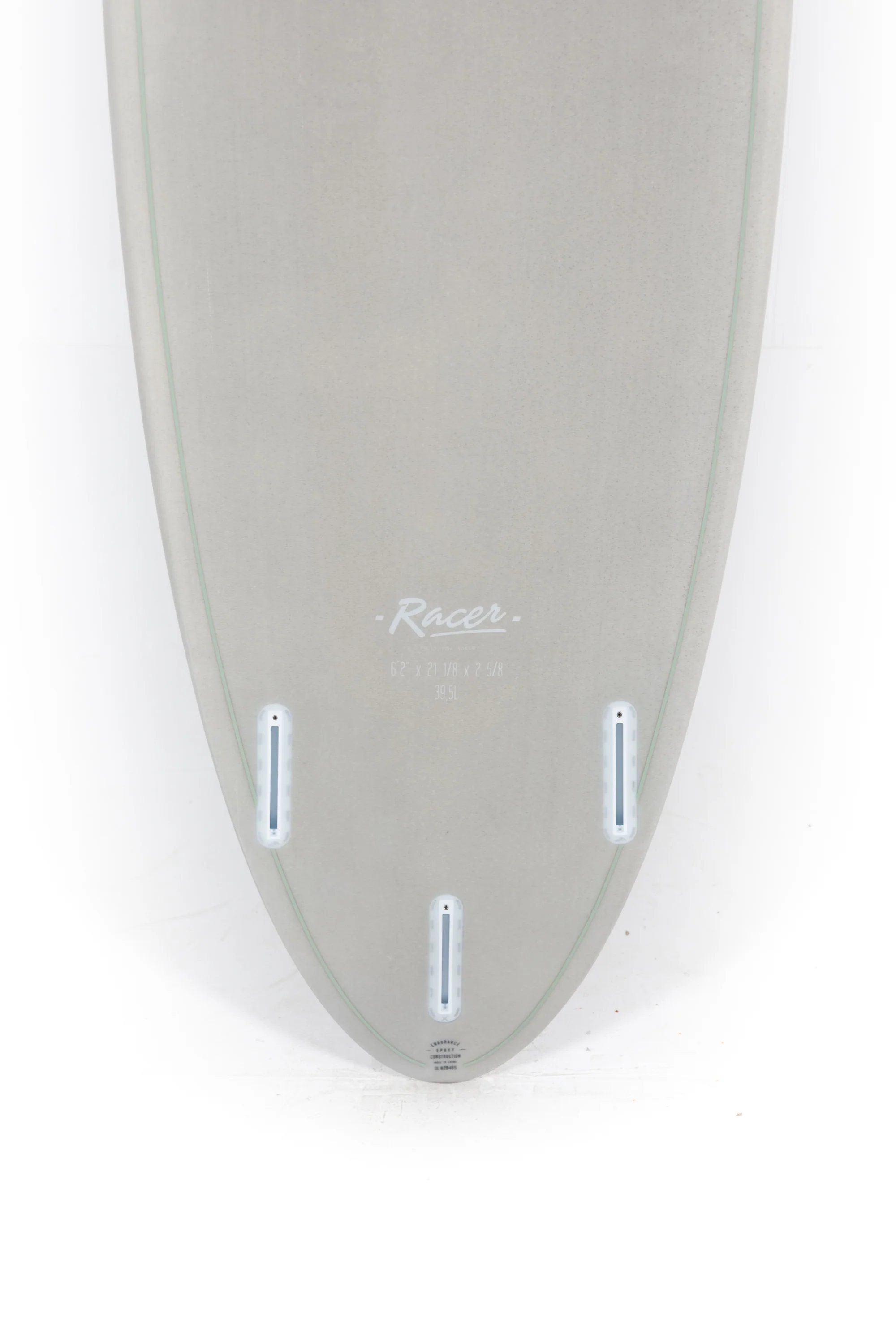 Indio Surfboards - RACER Grey - 6'2" x 21" 1/8 x 2 5/8 - 39,5L - Image 8